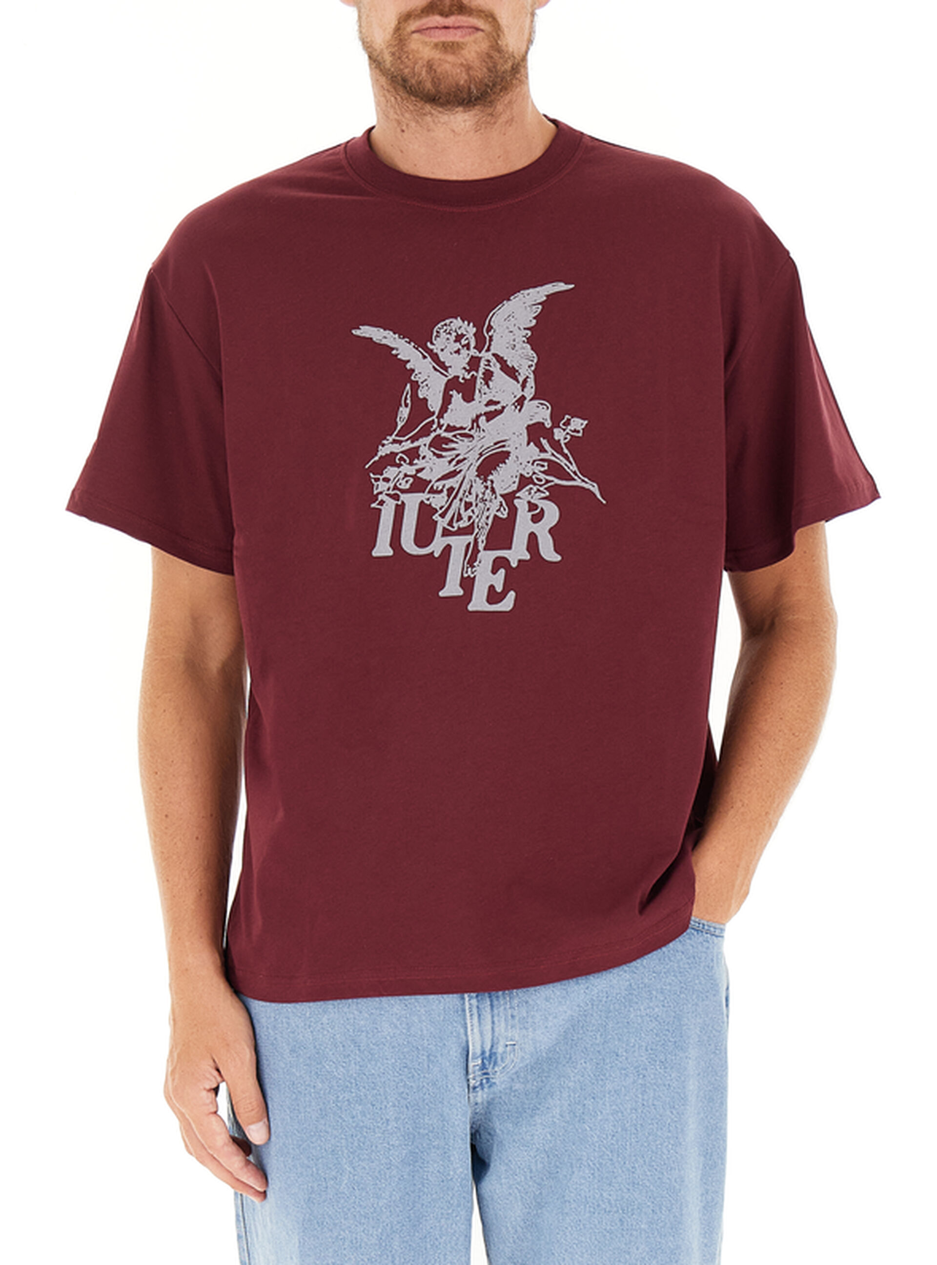 IUTER T-shirt girocollo BORDEAUX S