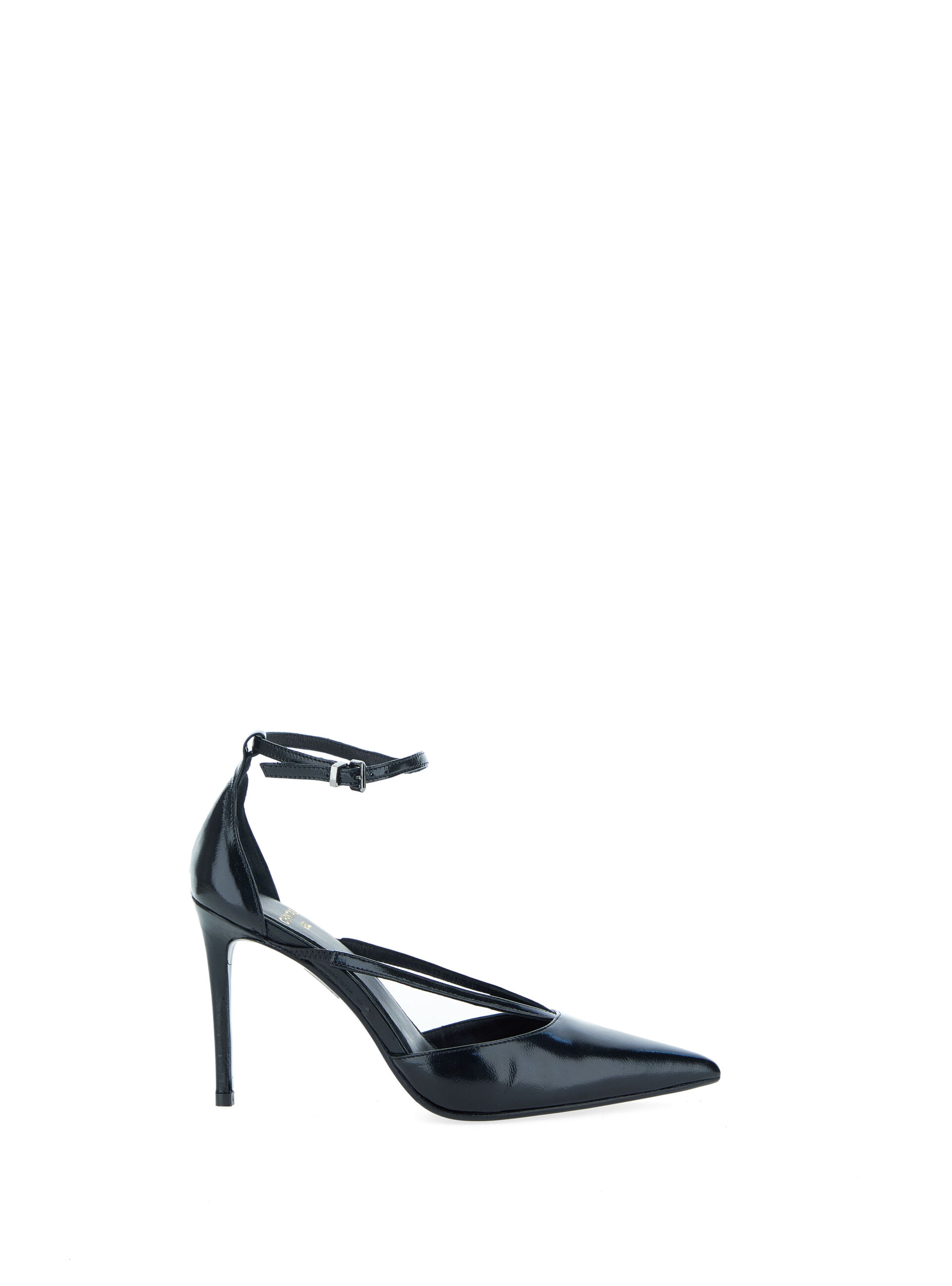 Décolleté con cinturino NERO