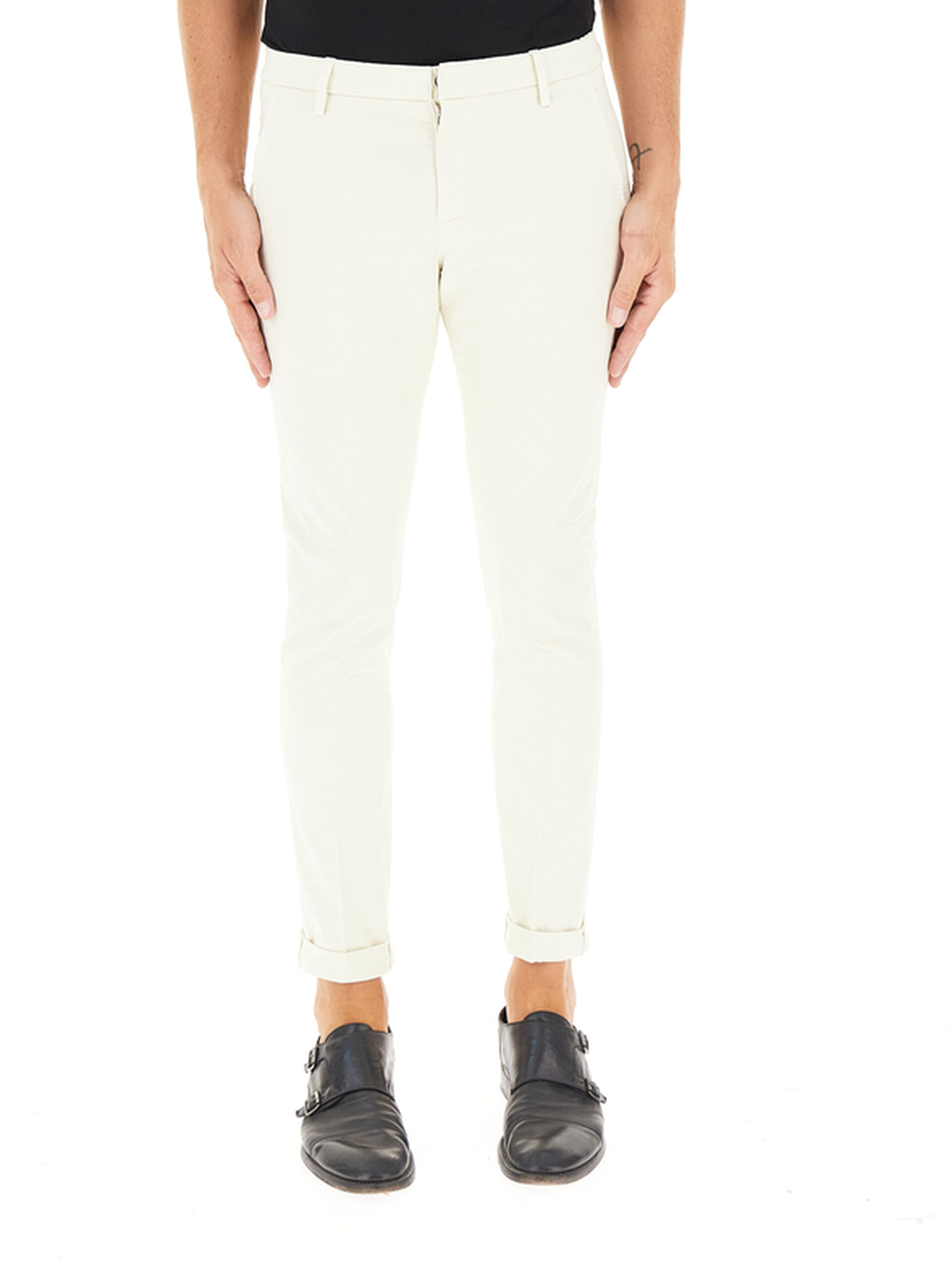 DONDUP Pantalone chino AVORIO 30