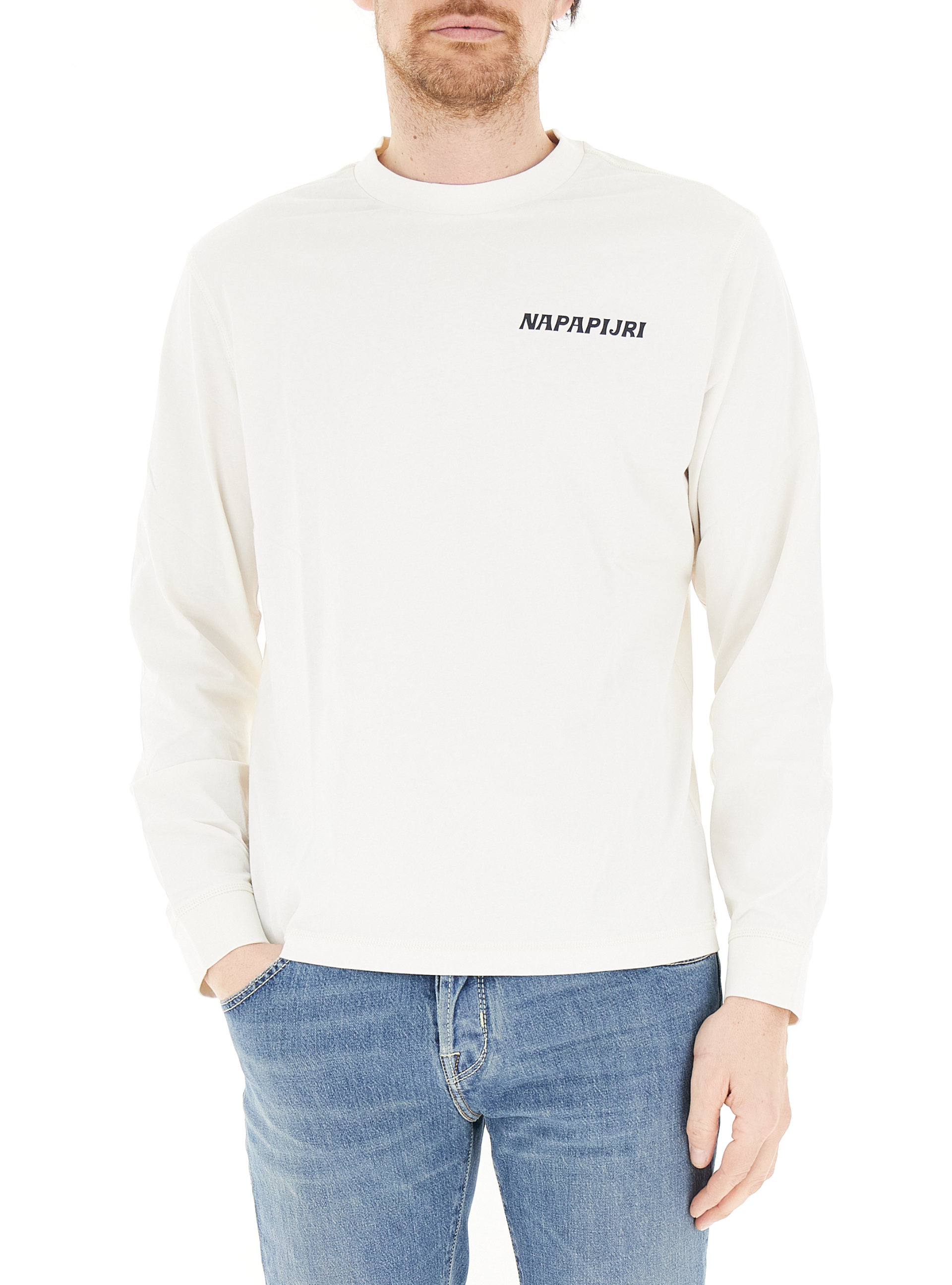T-shirt maniche lunghe AVORIO M