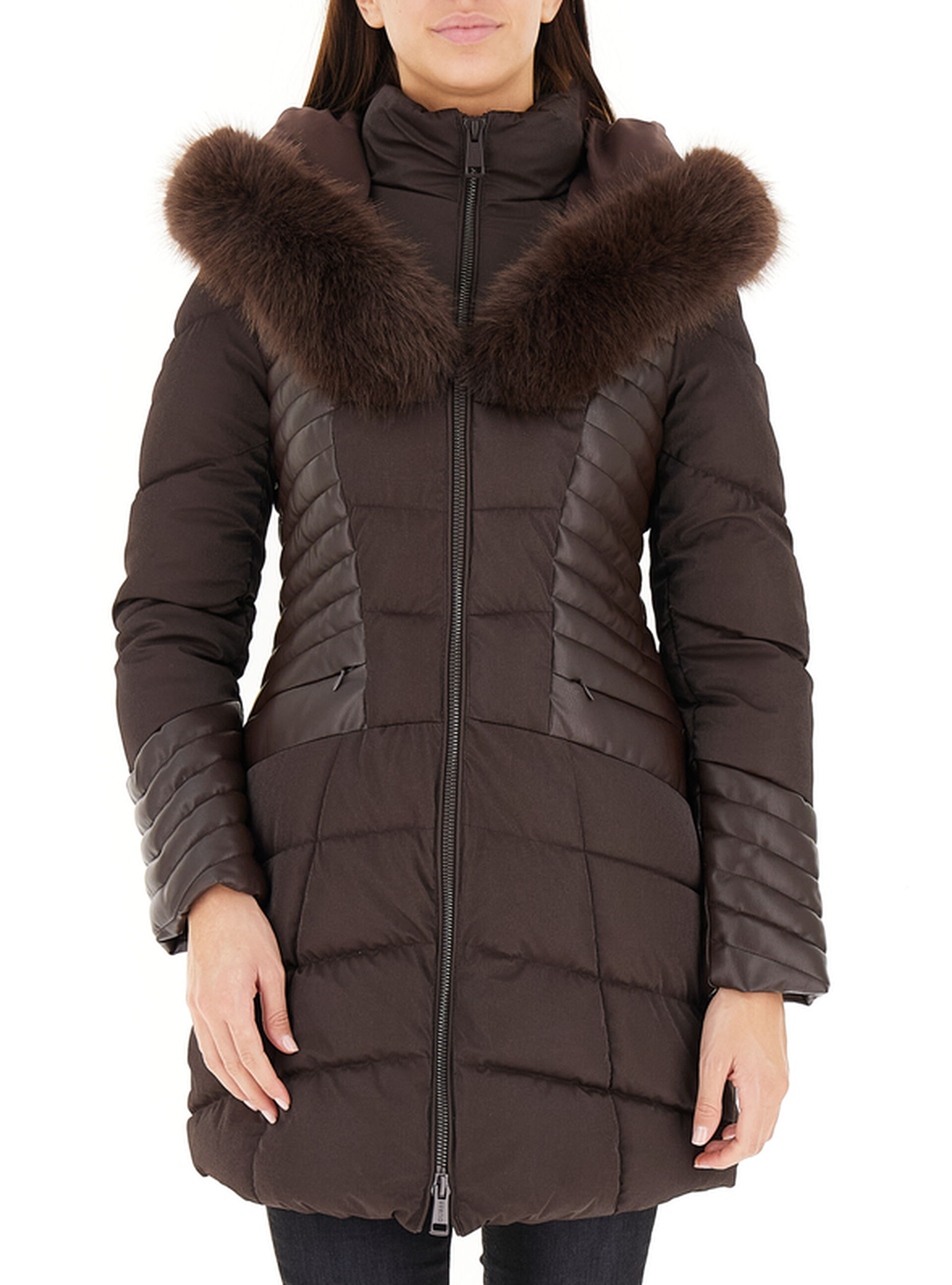 Guess Piumino traputato MARRONE