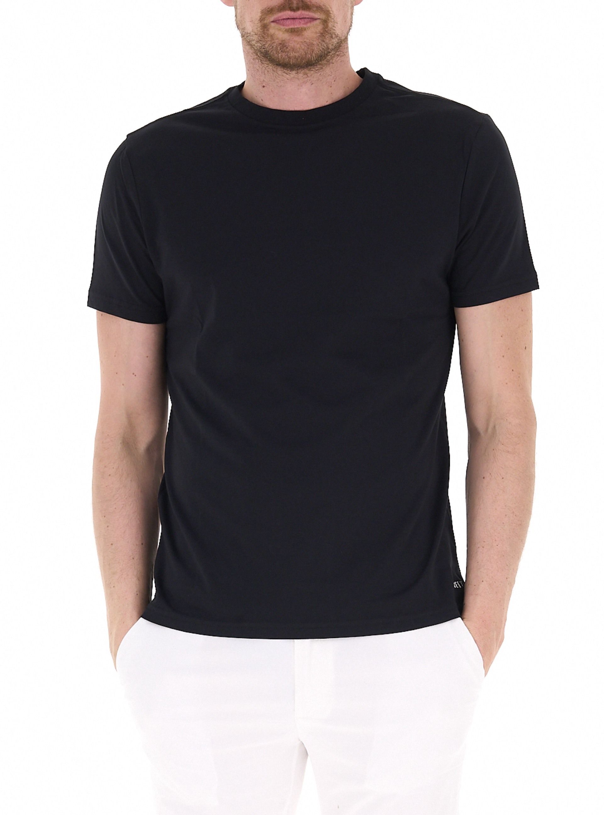 WEFT T-shirt girocollo NERO