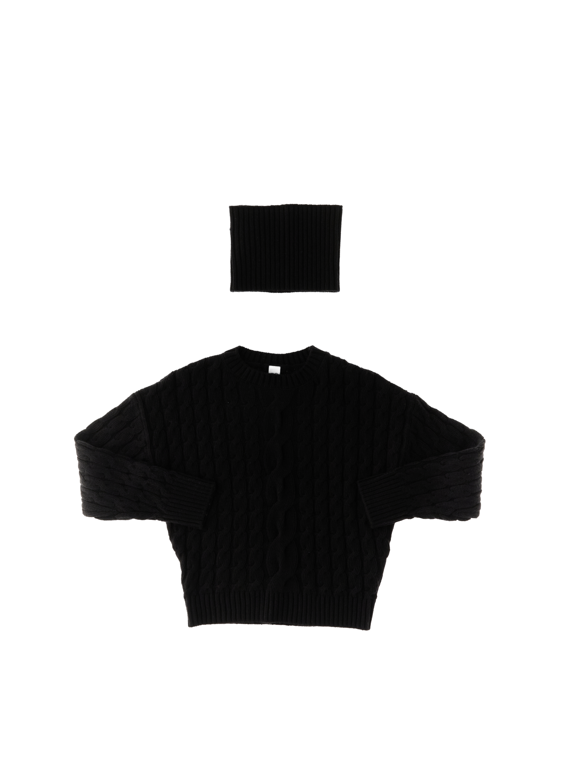IDO Maglione con collo NERO