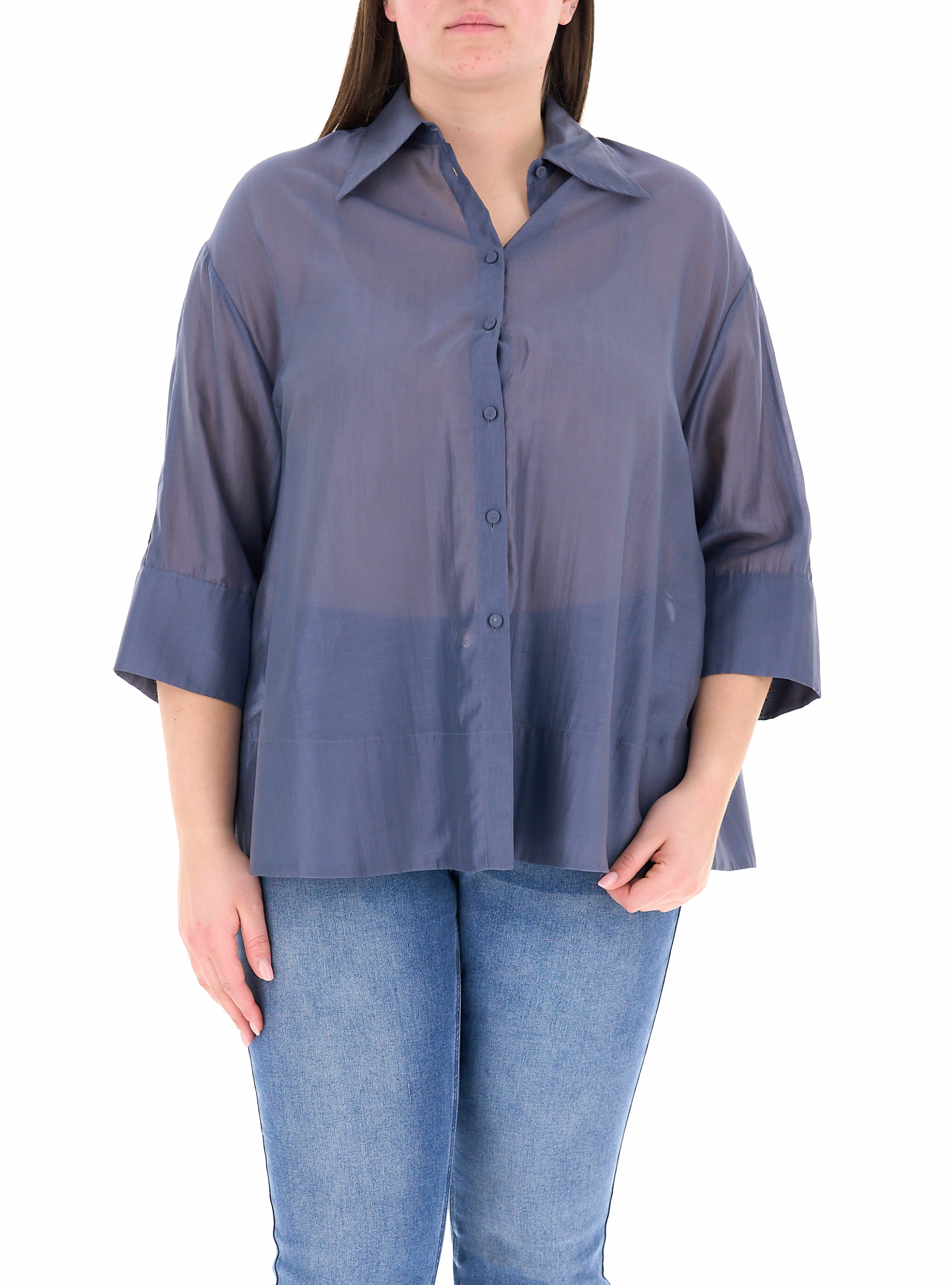 Blusa misto lyocell COLLECTION BLU AVIO XL