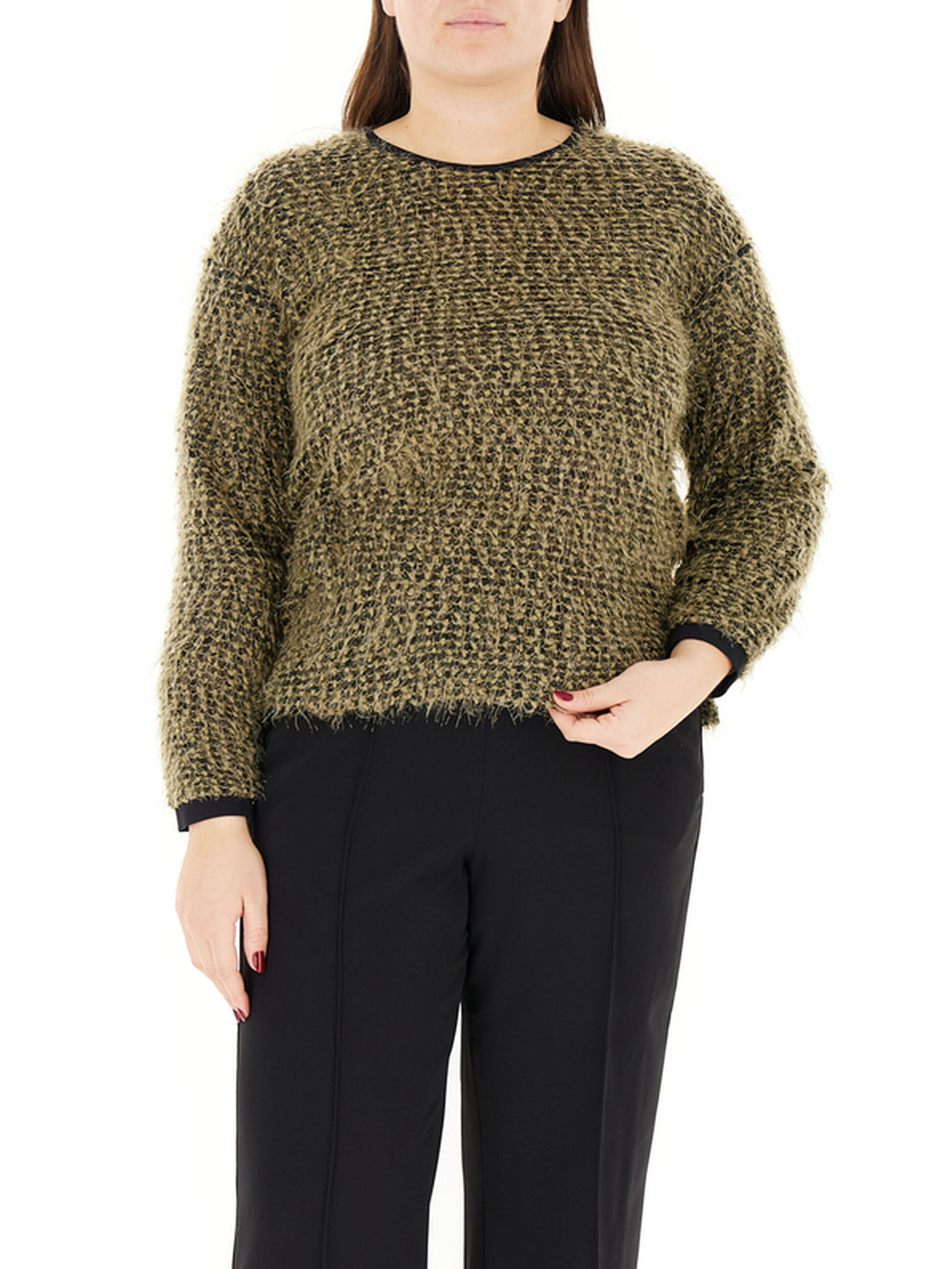 Felpa tessuto lavorato COLLECTION VERDE MILITARE S