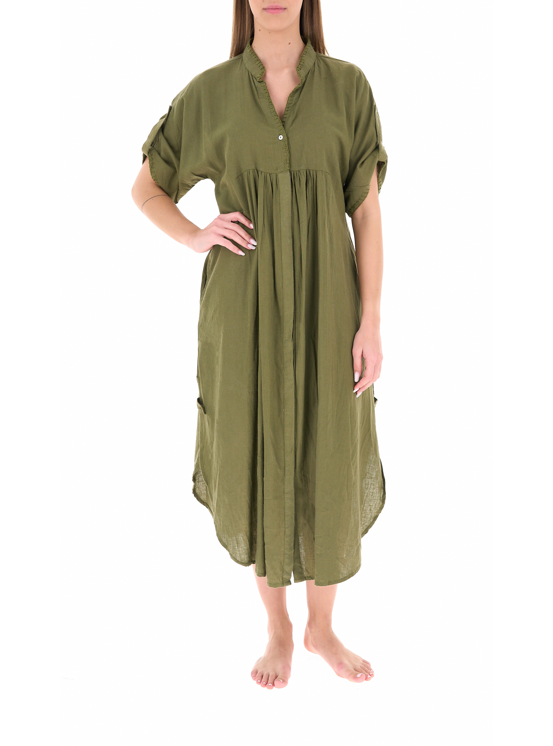 Abito copricostume caftano VERDE MILITARE