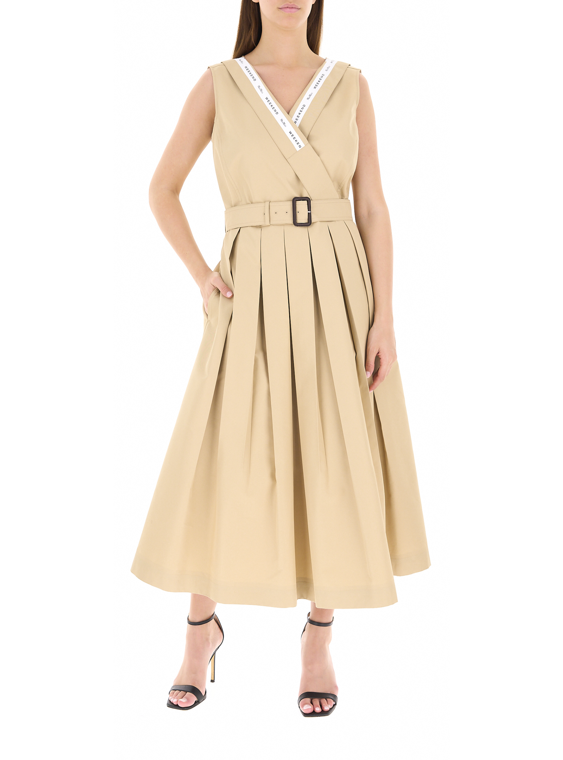 Abito a pieghe BEIGE 42