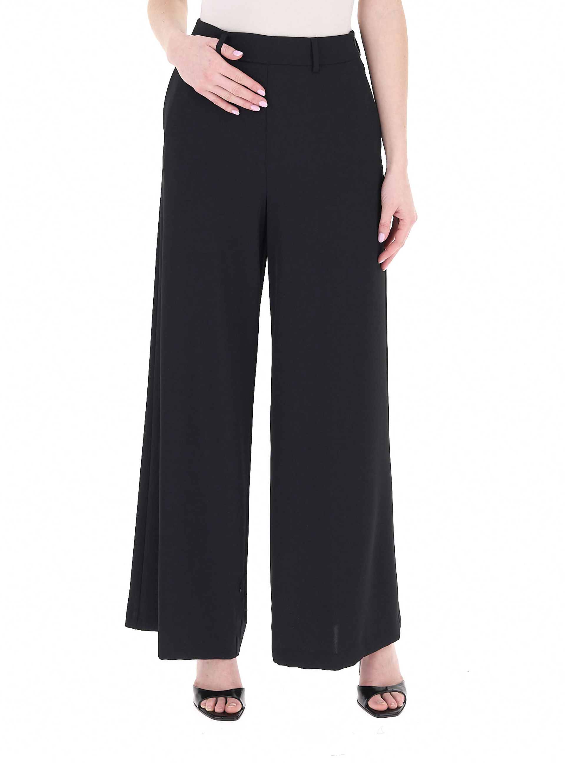 LINKS Pantalone wide leg NERO