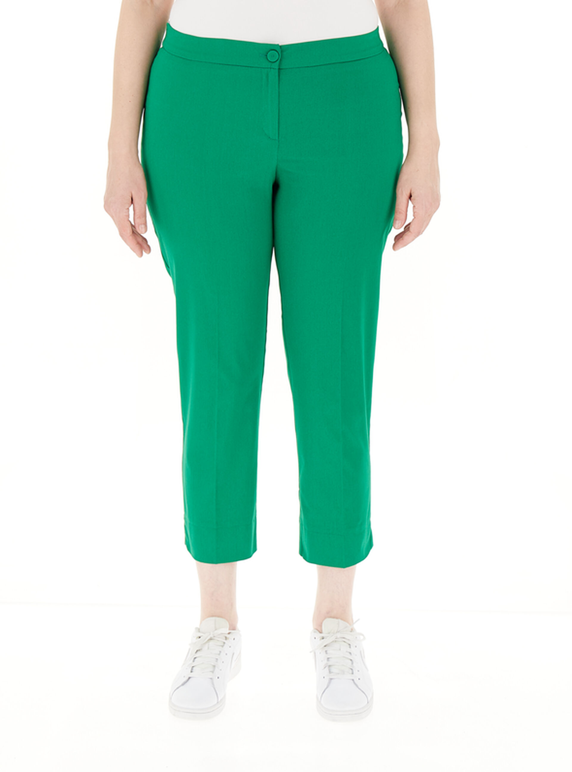 Pantalone slim VERDE