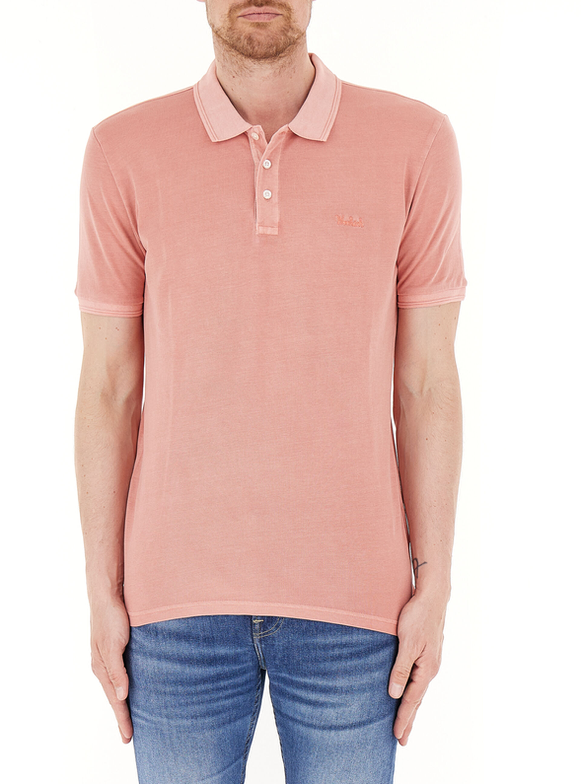 WOOLRICH Polo con logo ROSA M