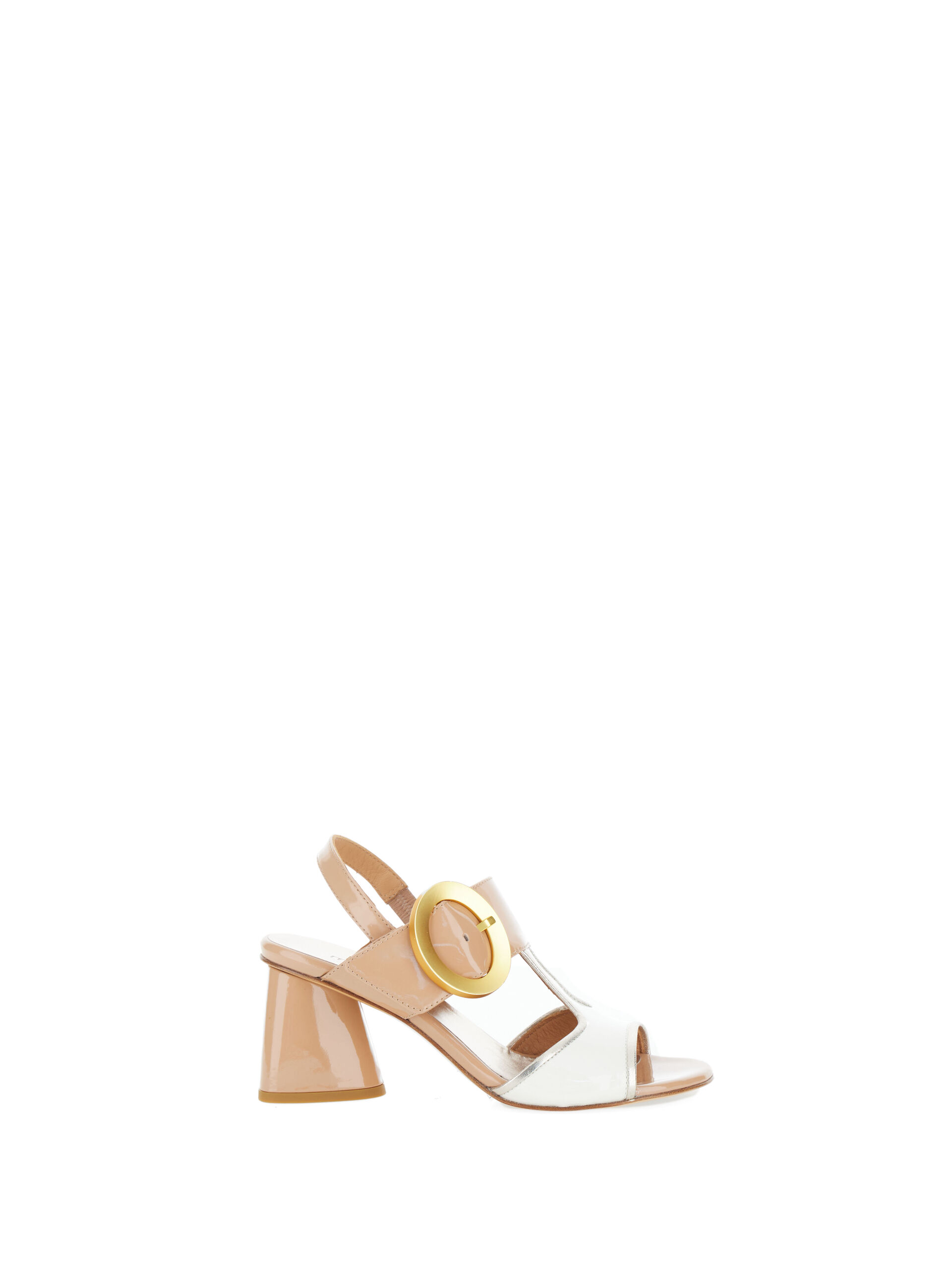 MARA BINI Sandali in vernice BEIGE