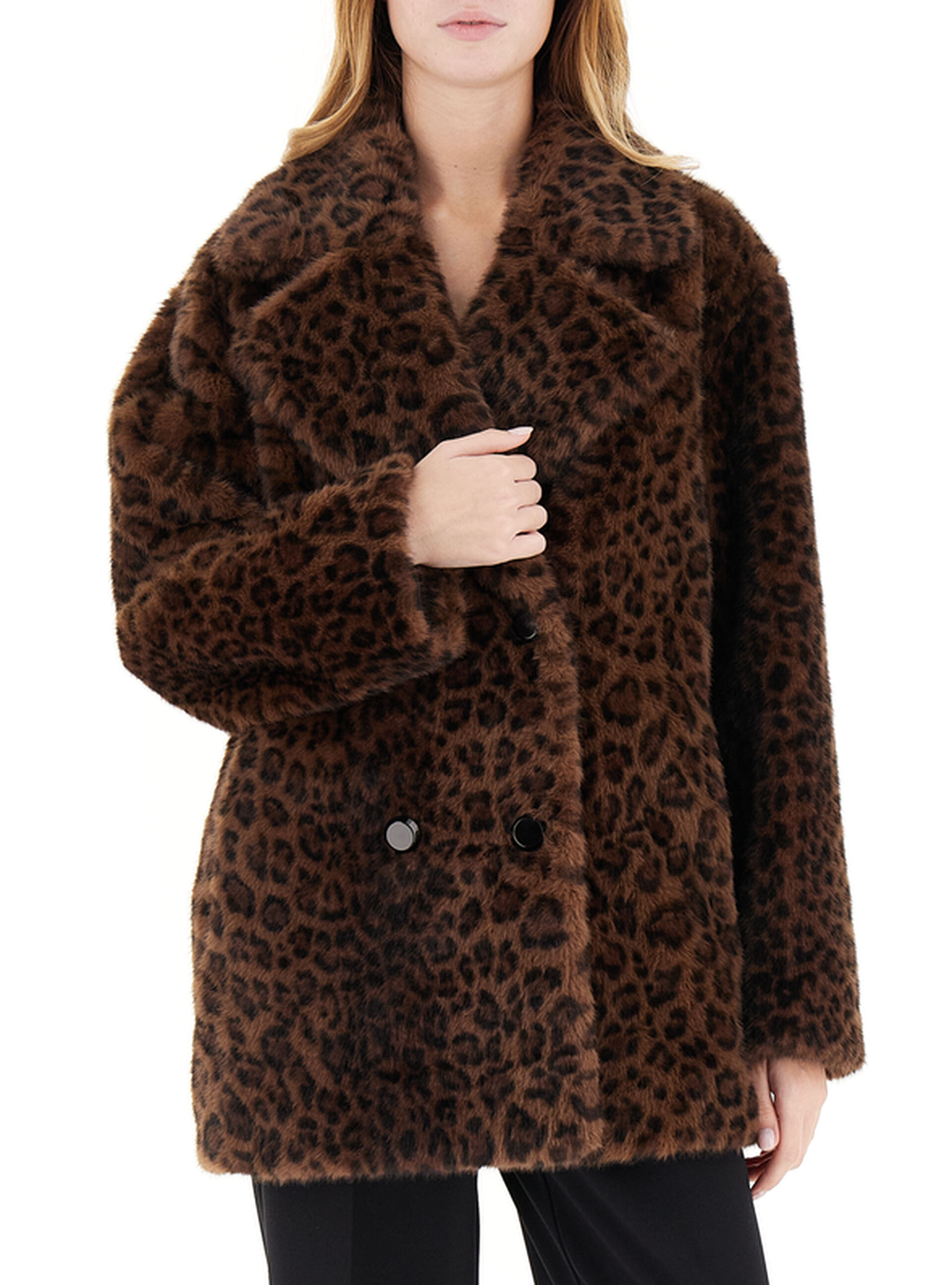 Cappotto doppiopetto MARRONE