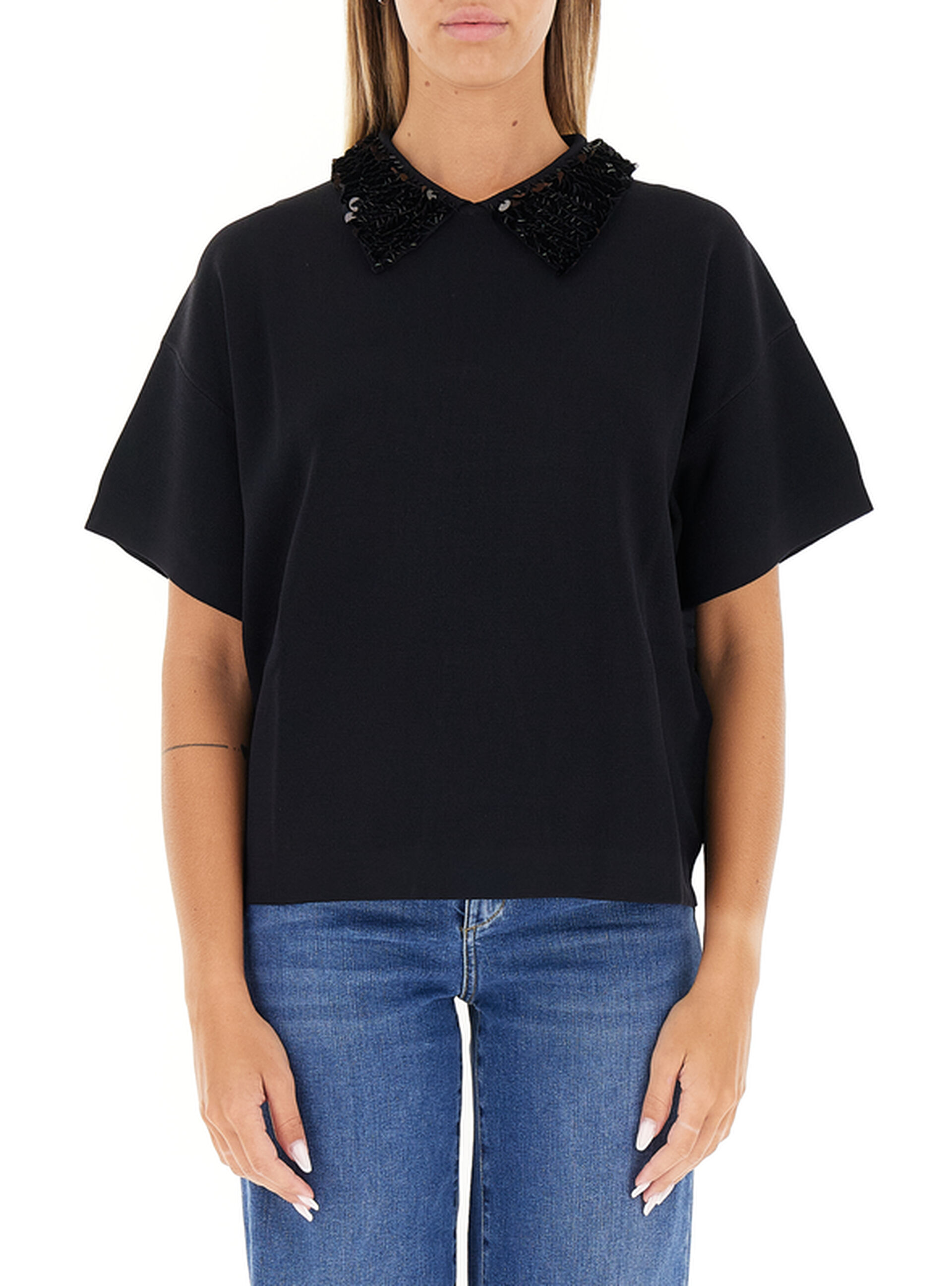 LIU JO Top monospalla NERO S
