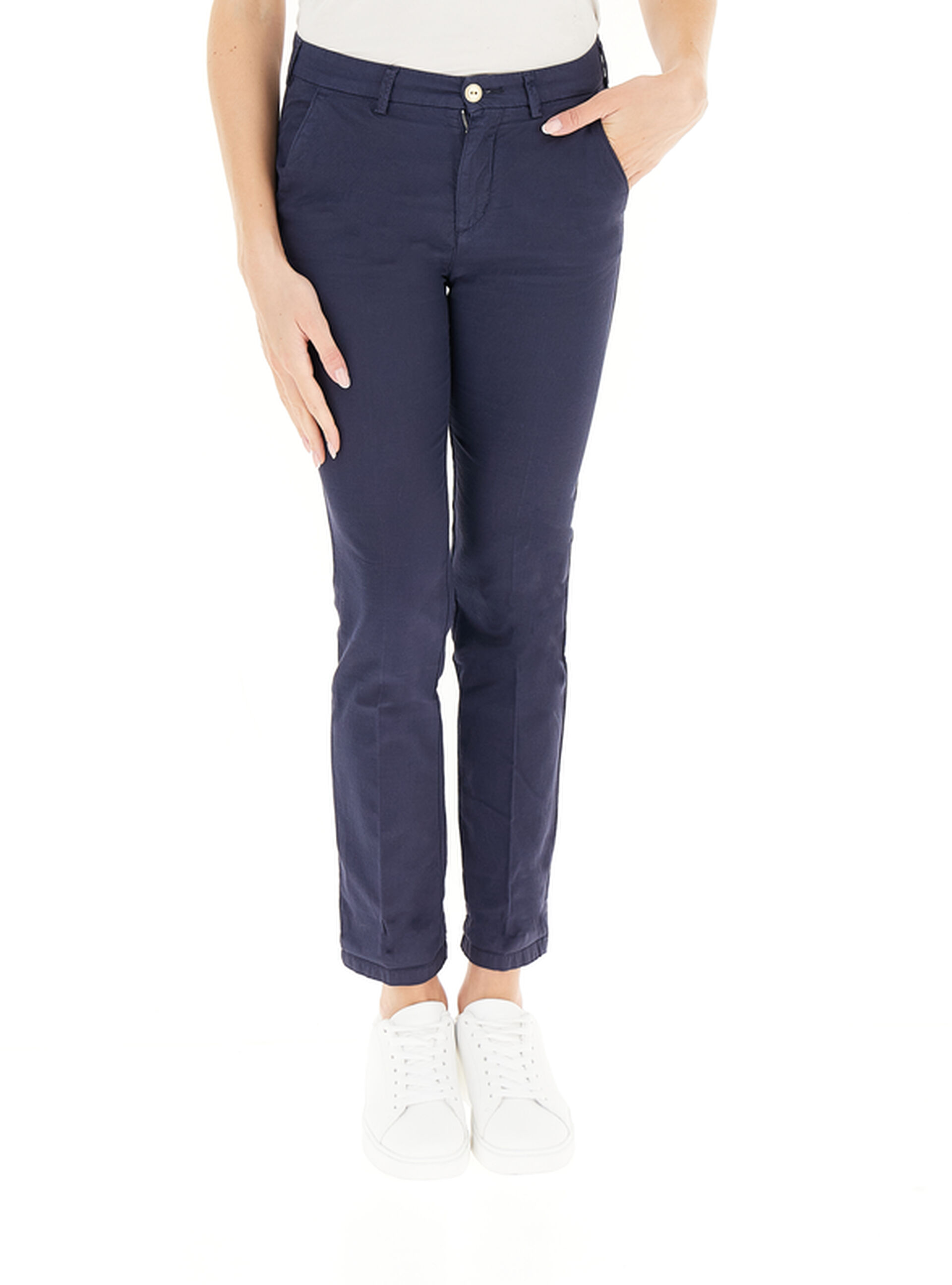 WEFT Pantalone Chino BLU NAVY