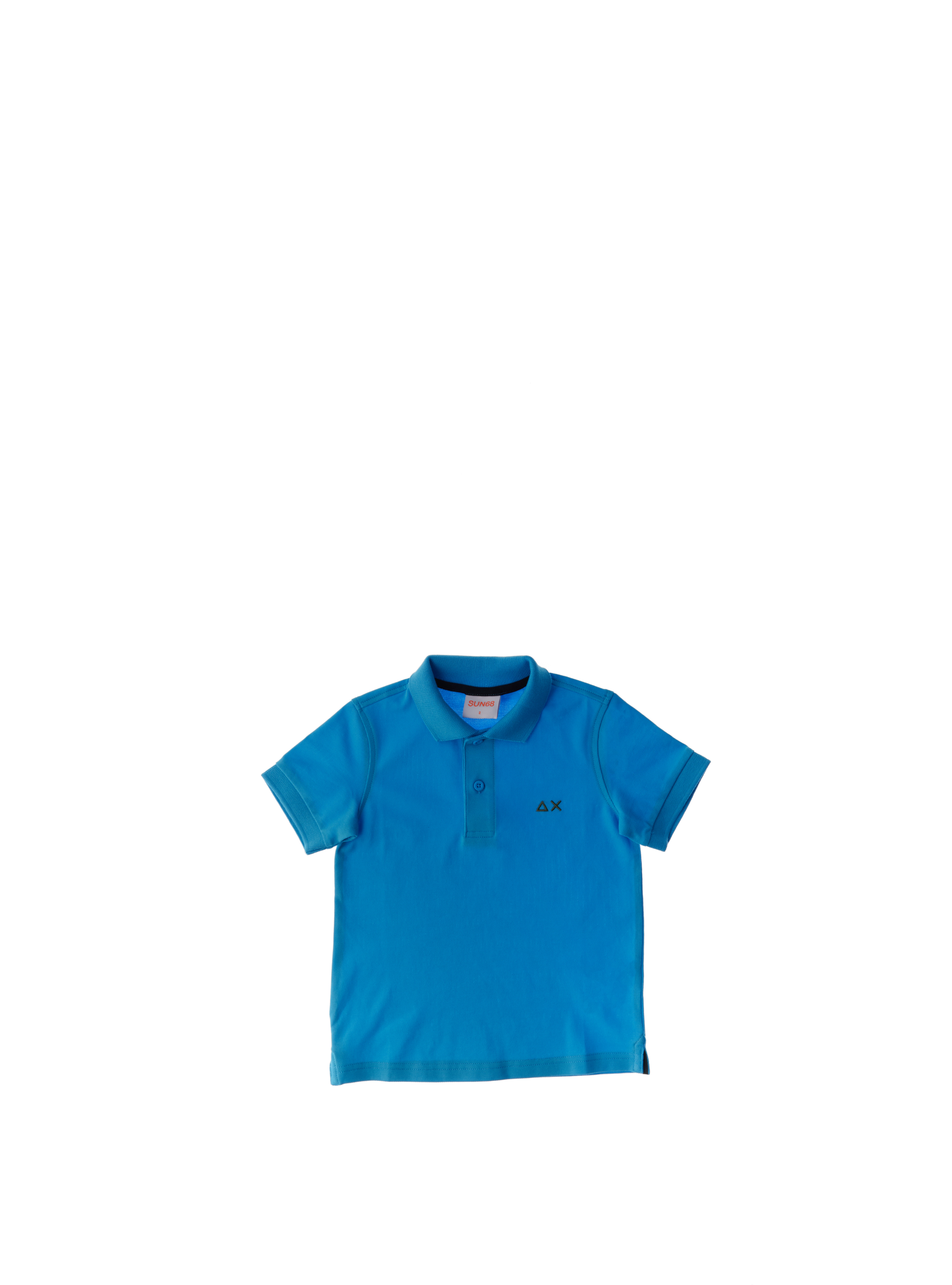SUN68 Polo maniche corte AZZURRO