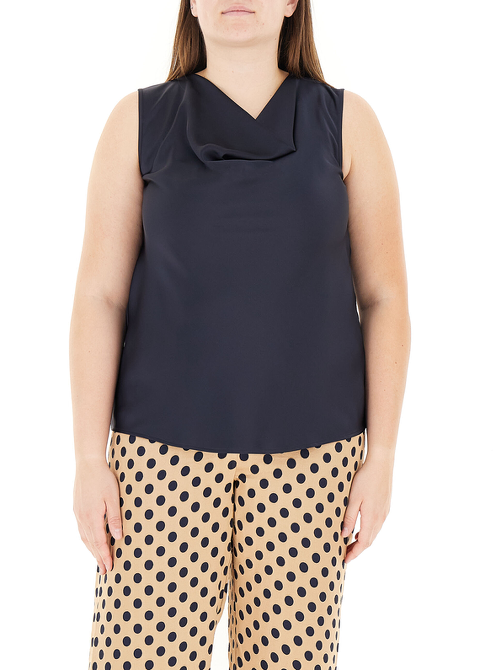 Top satin BLU NAVY 21
