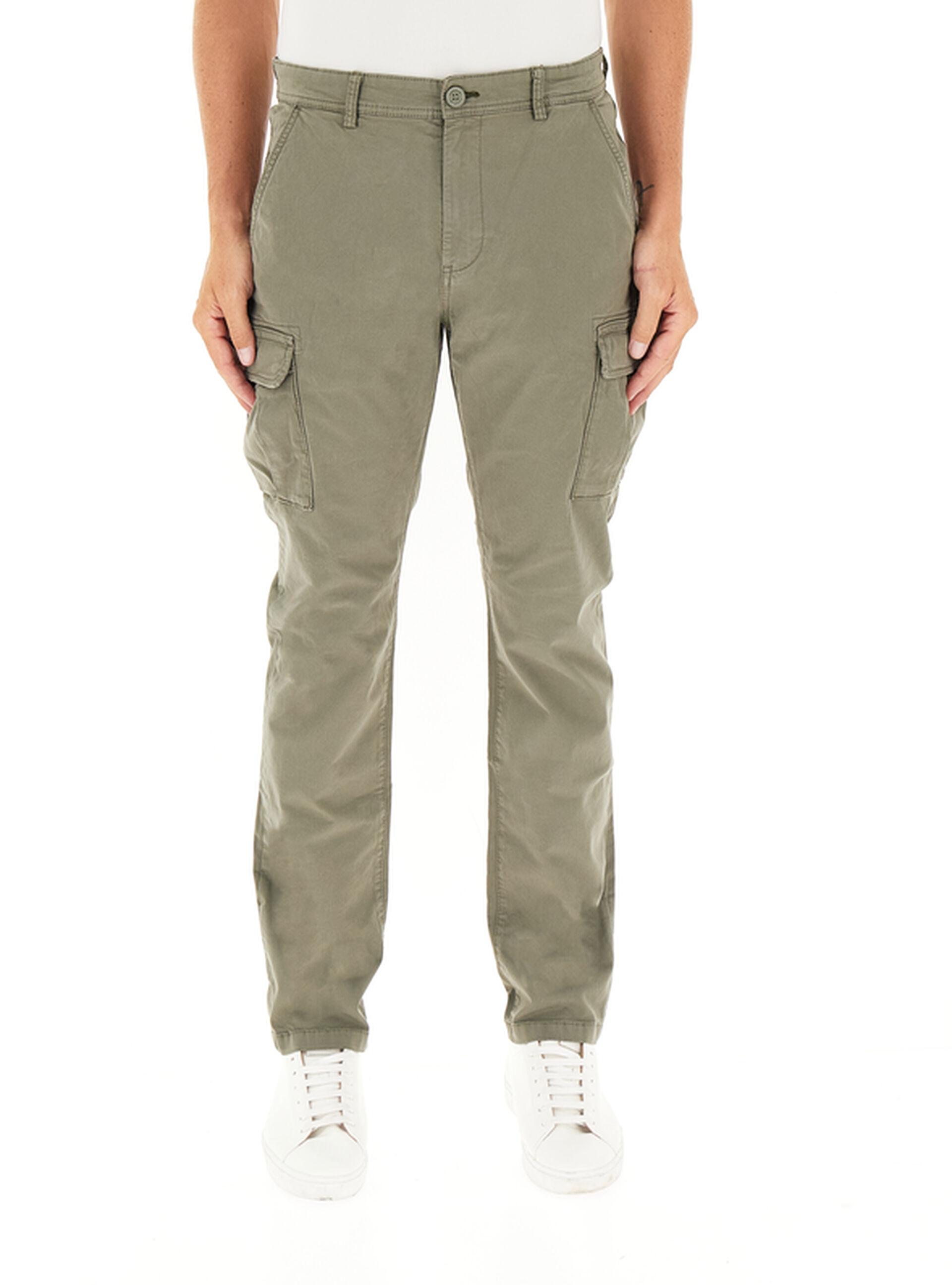 Pantalone cargo VERDE OLIVA 32