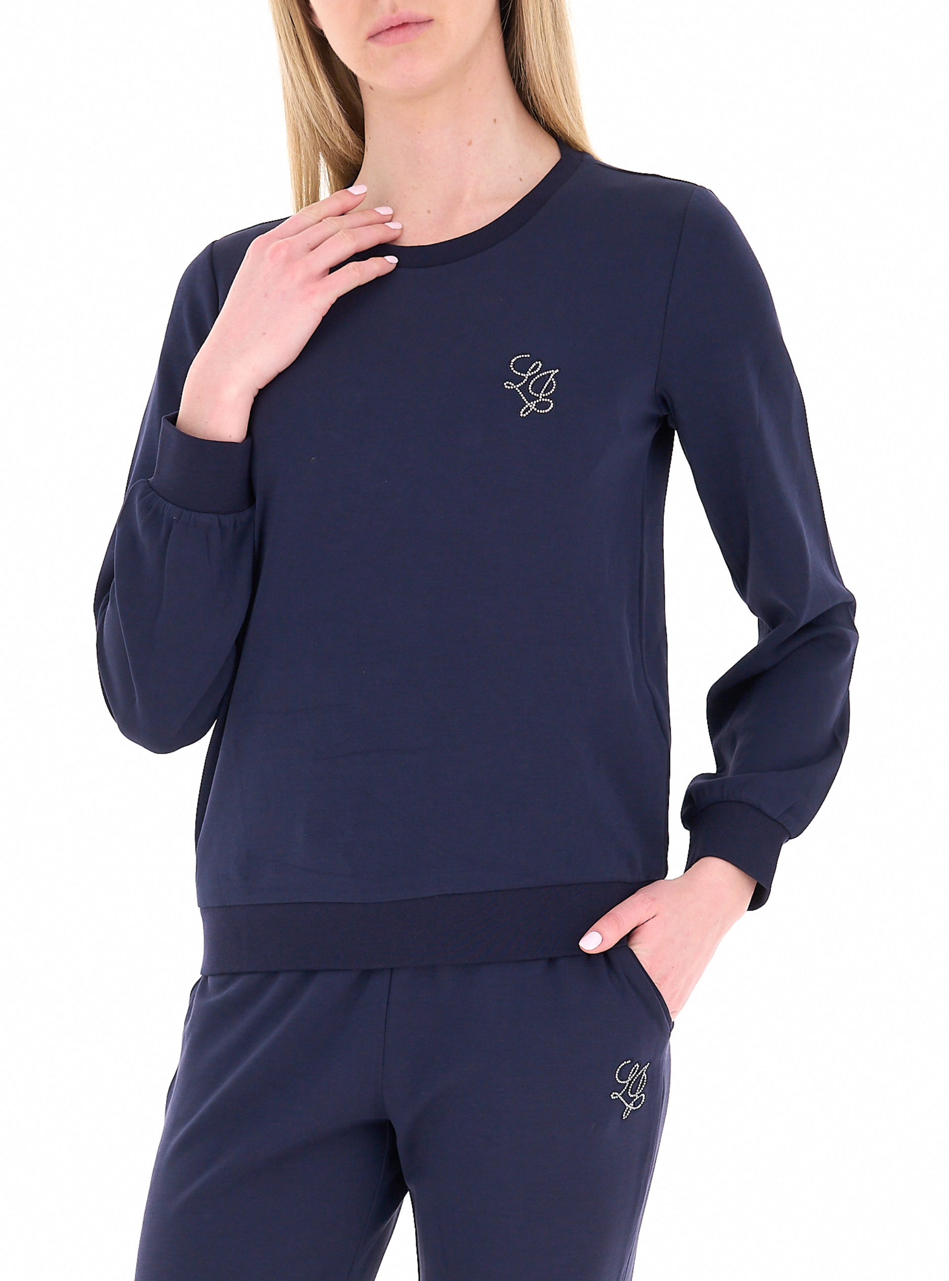 Felpa girocollo SPORT BLU NAVY