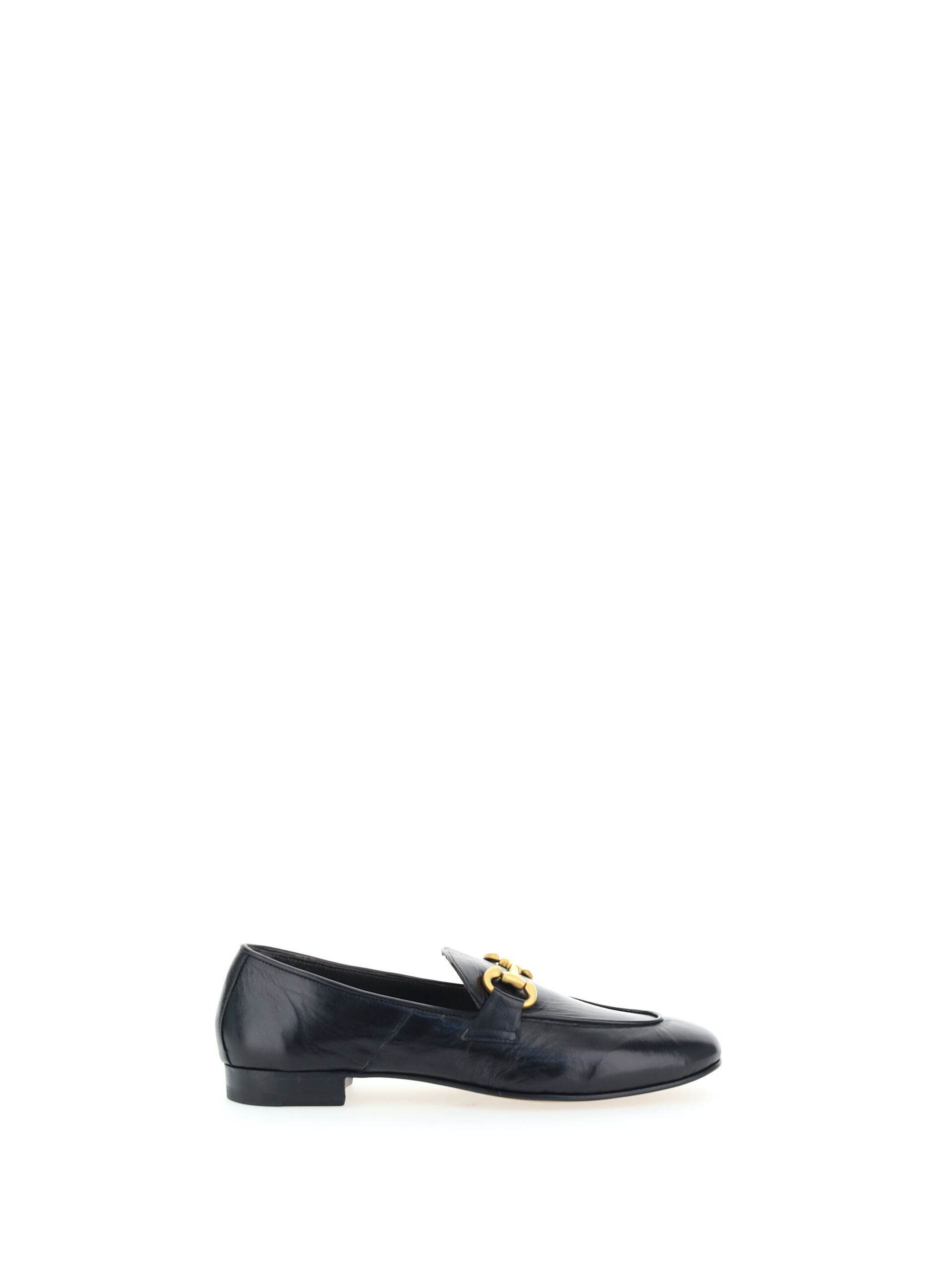 MARA BINI Mocassini in pelle NERO