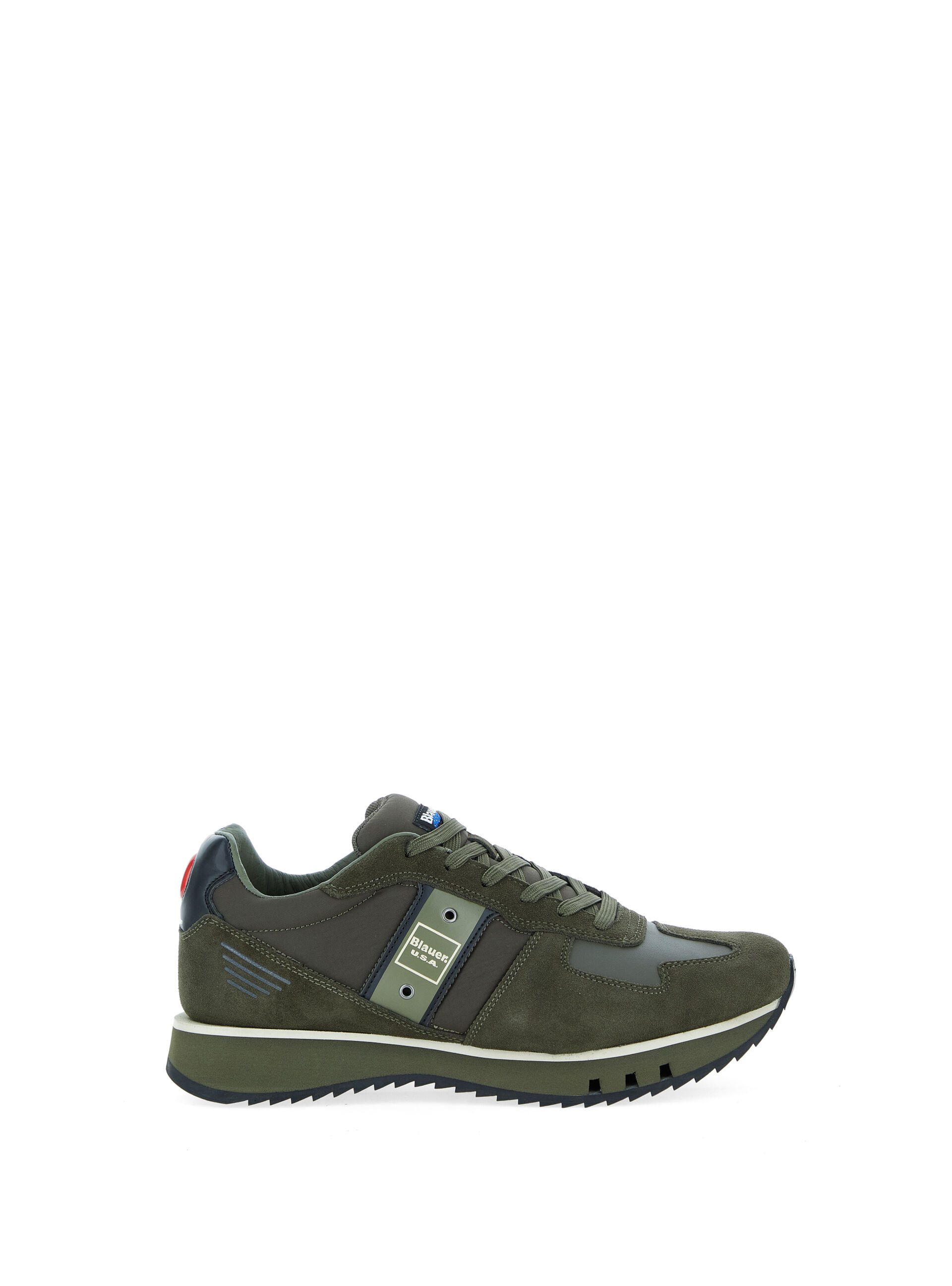 Sneakers in pelle VERDE MILITARE