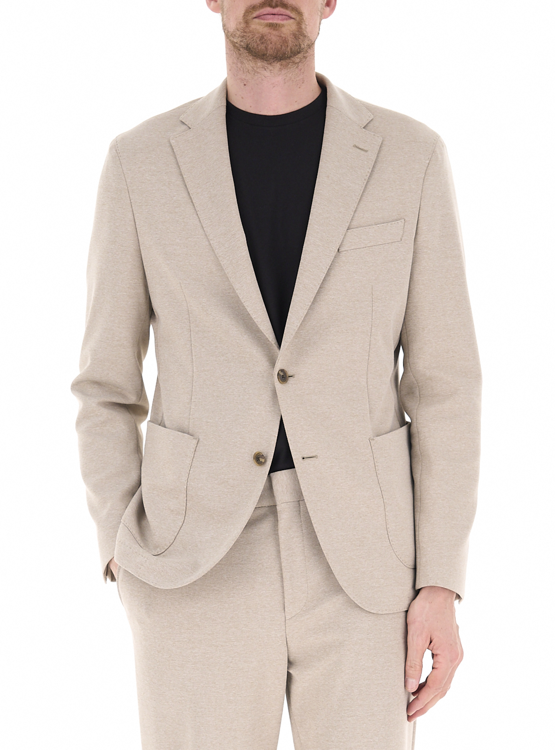Giacca monopetto BOSS BEIGE 50