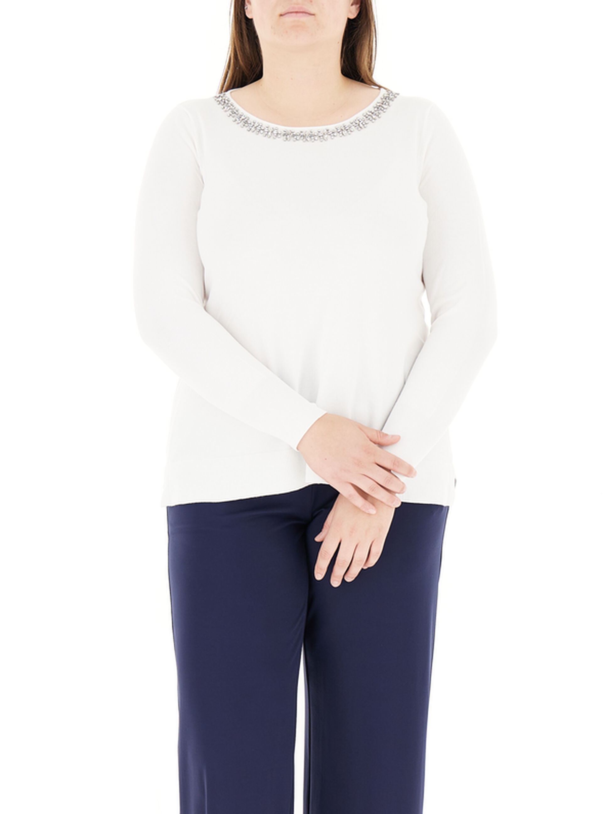 Maglia girocollo BIANCO XXL