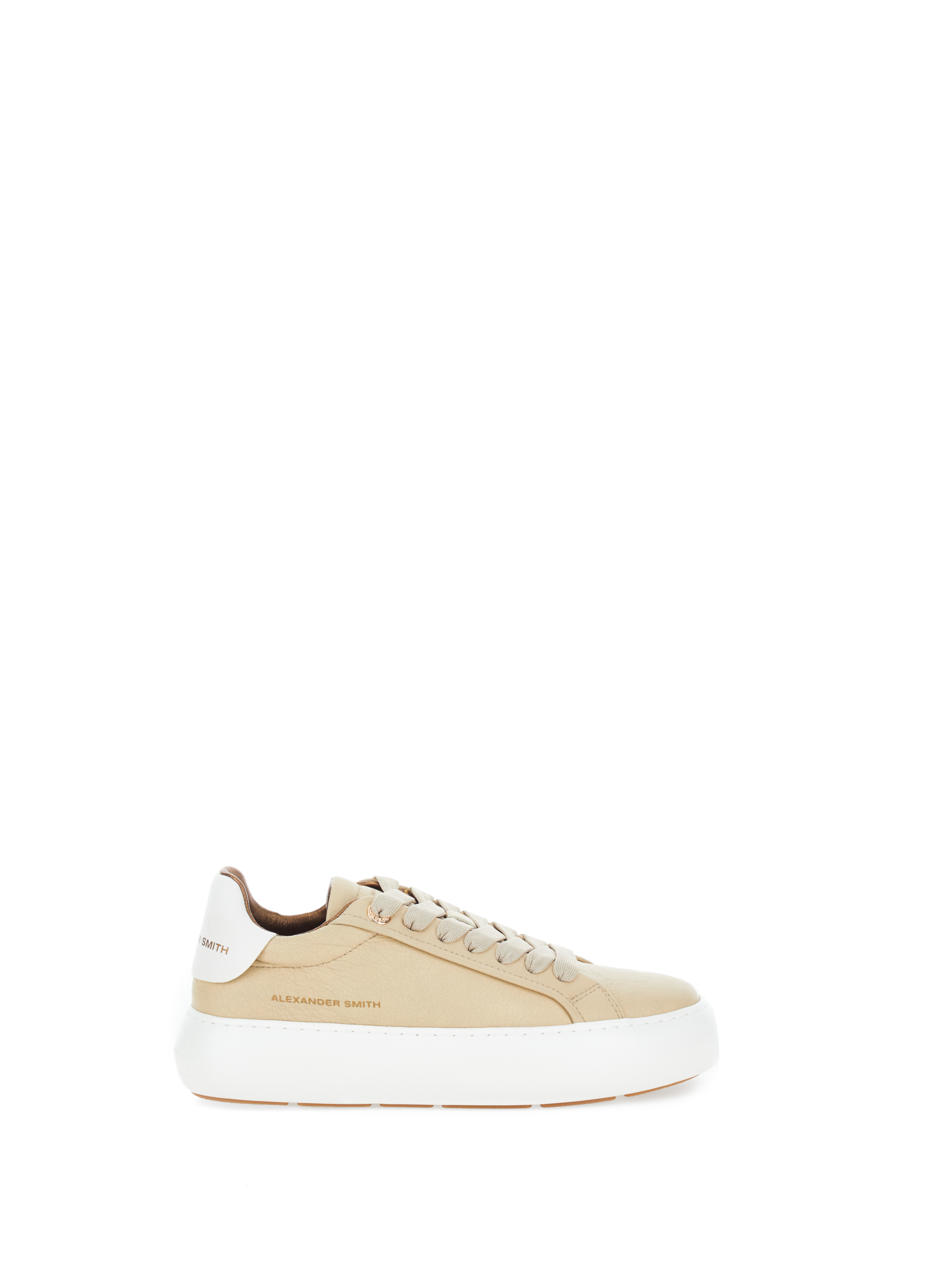 Sneakers in pelle BEIGE