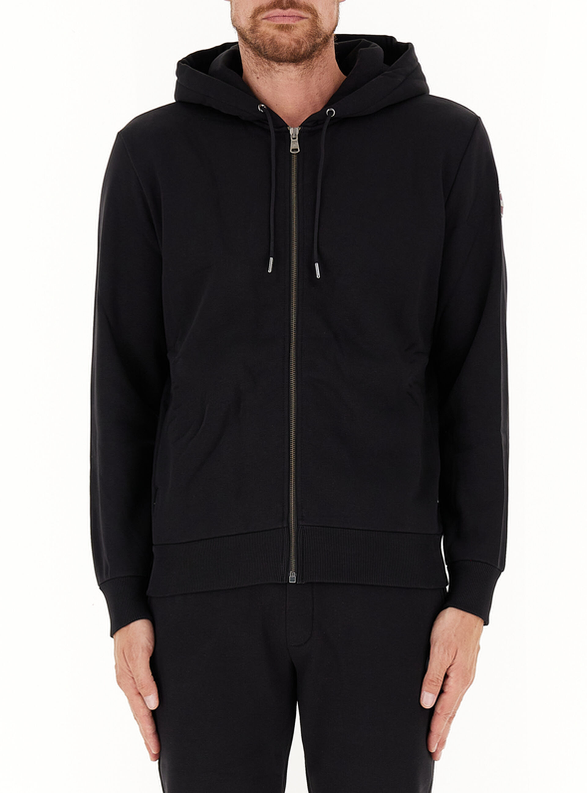 Felpa con zip ORIGINALS NERO