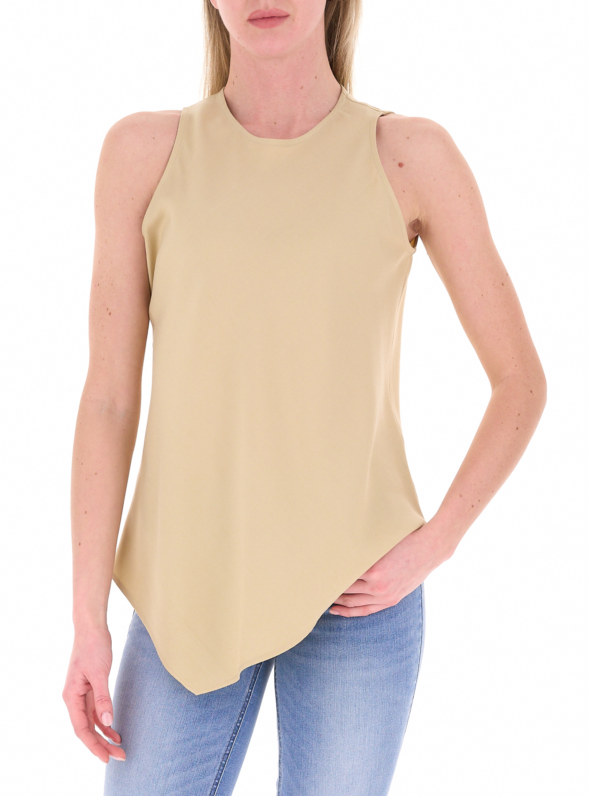 KOCCA Canotta asimmetrico BEIGE