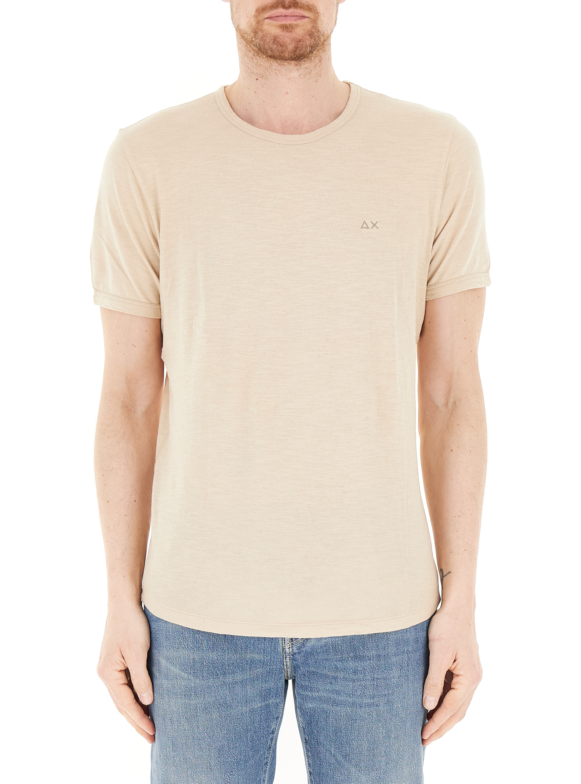 SUN68 T-shirt in cotone BEIGE