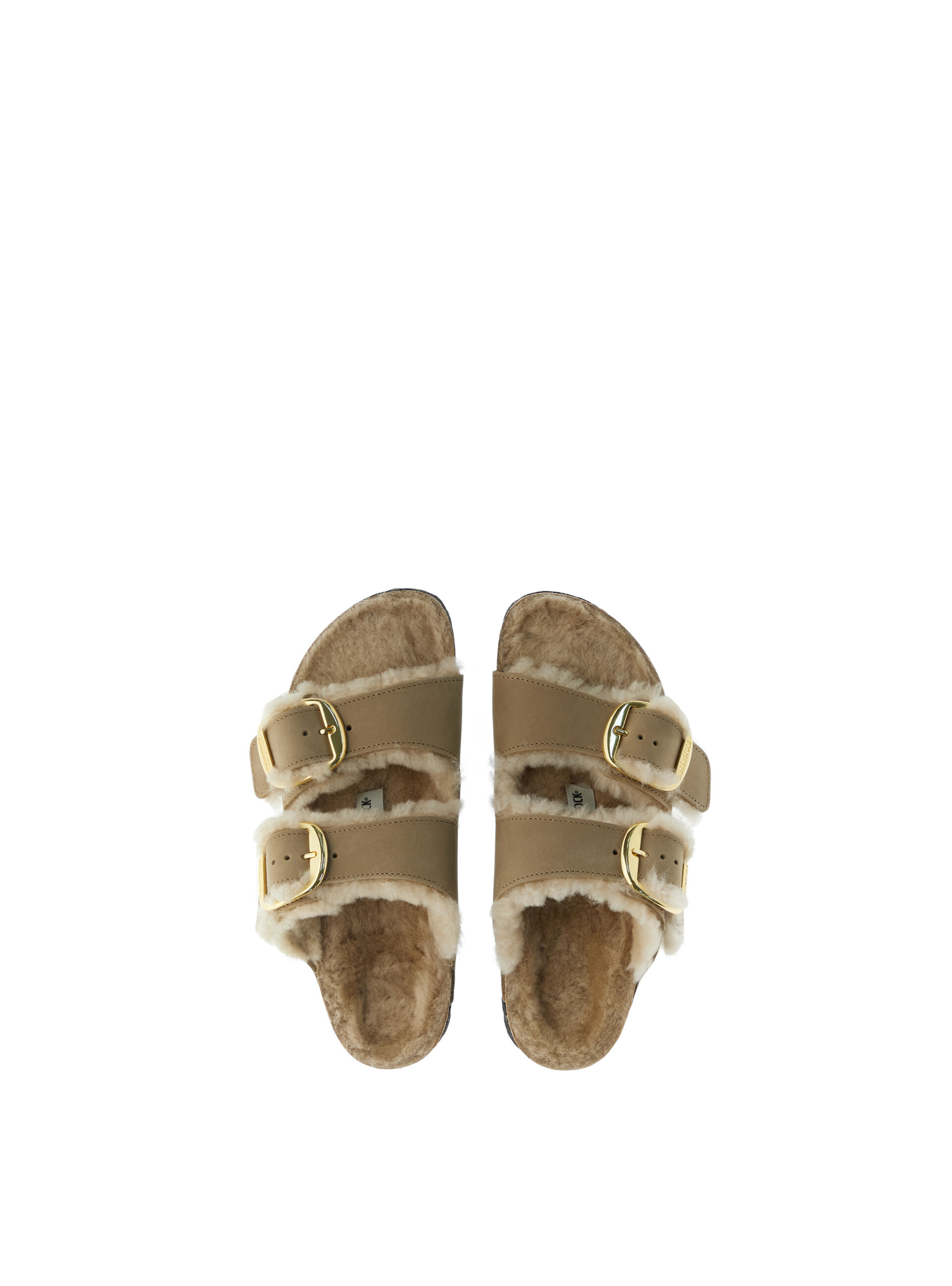 Ciabatte Arizona Big Buckle Shearling NOCCIOLA 39