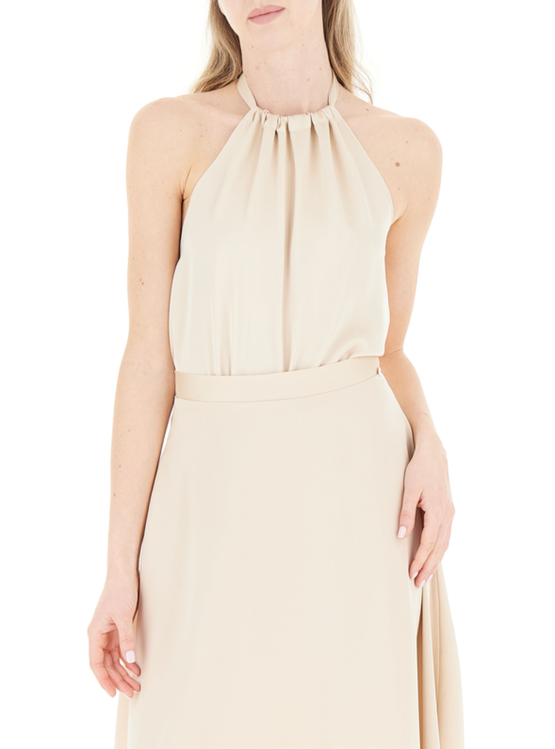 RINASCIMENTO Top halter CHAMPAGNE