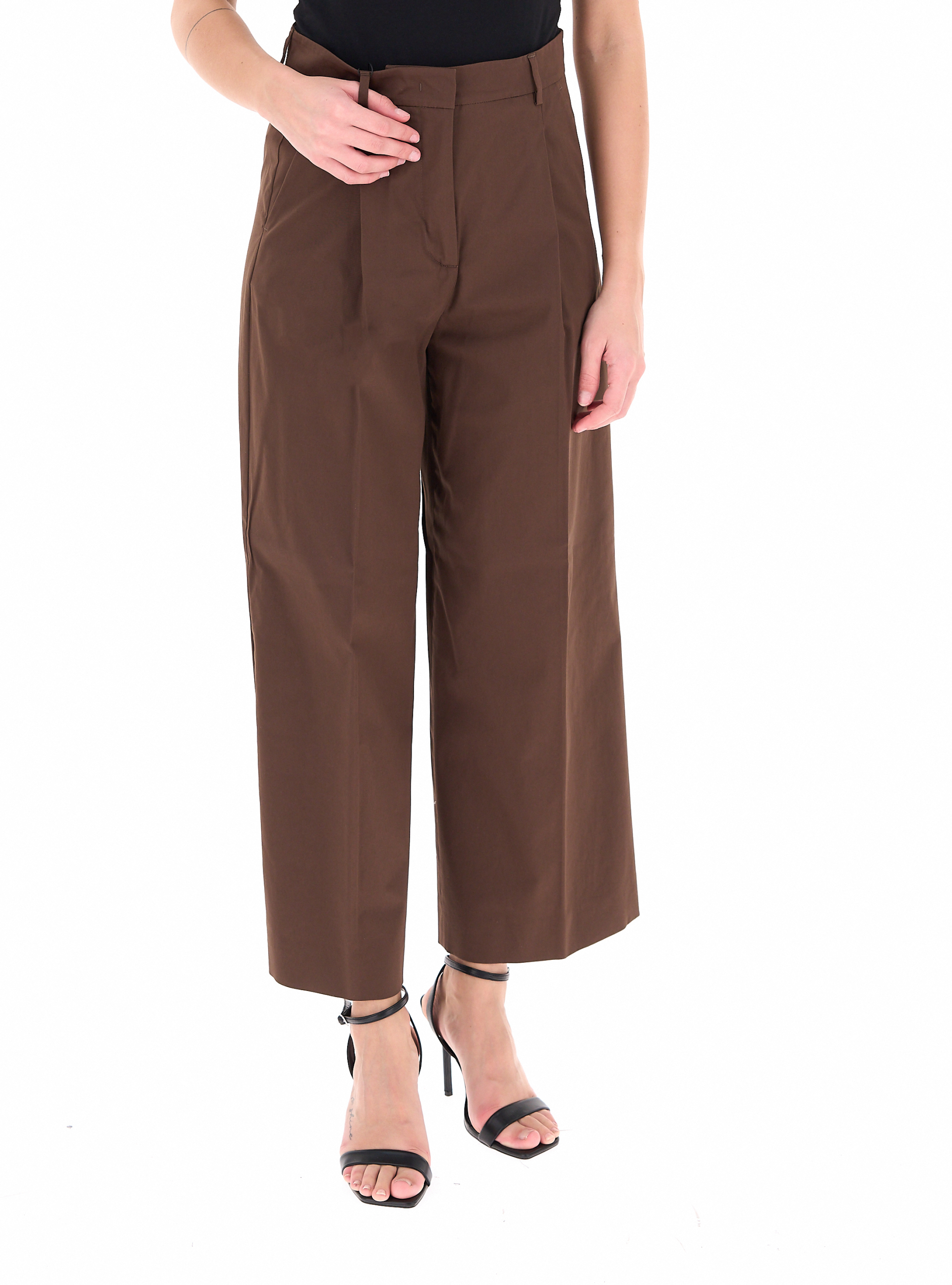 Pantalone in cotone MARRONE