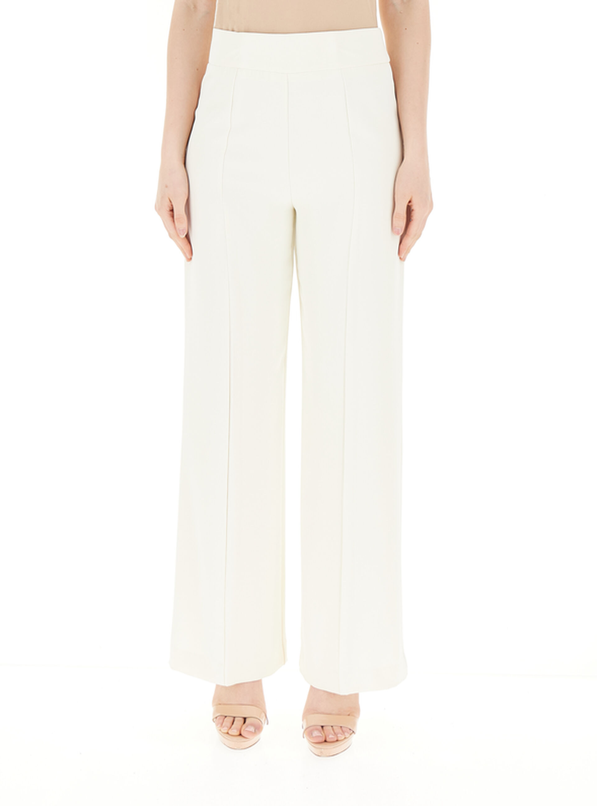 Pantalone gamba ampia BIANCO