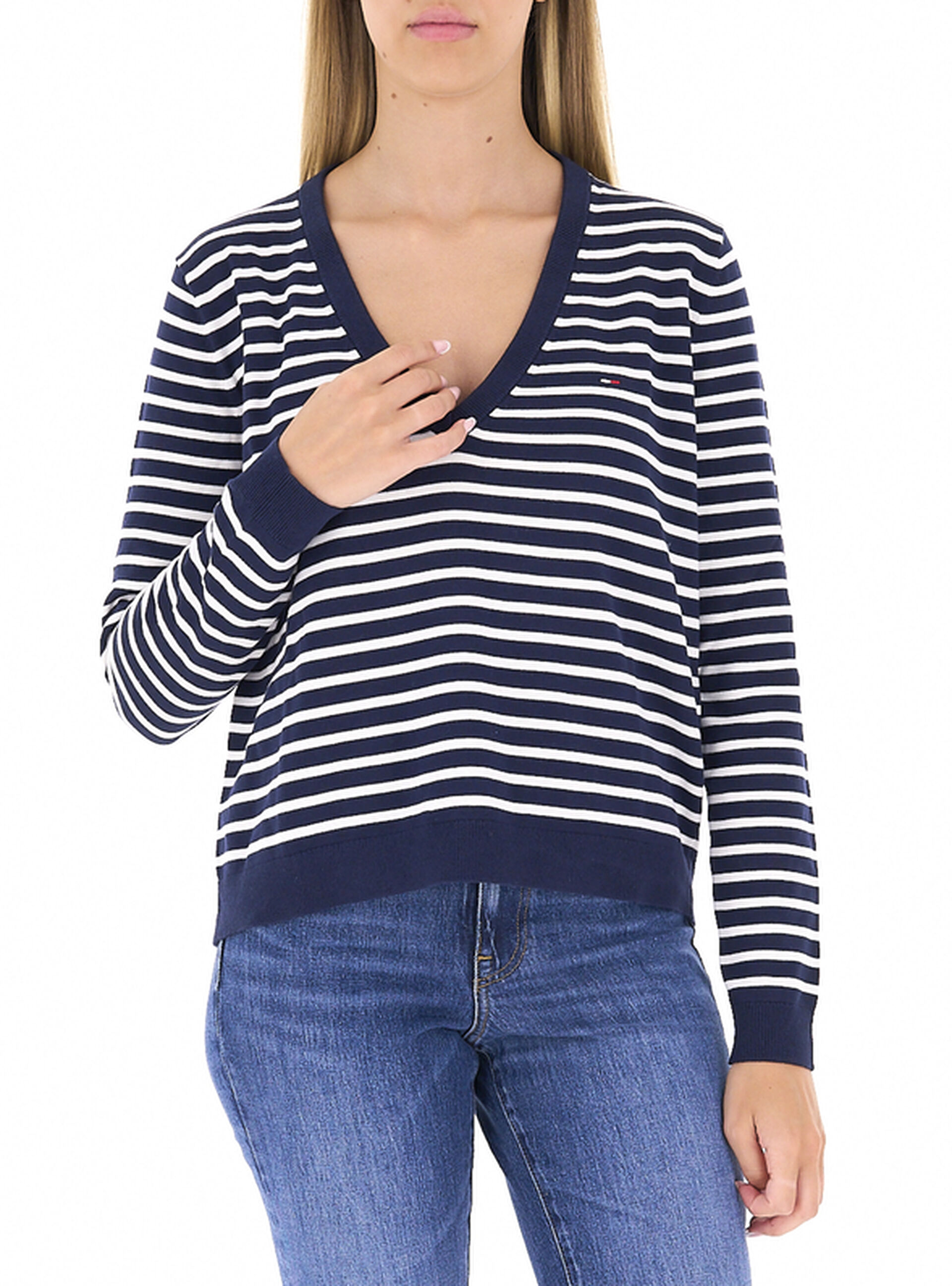 Maglia scollo V BLU NAVY M