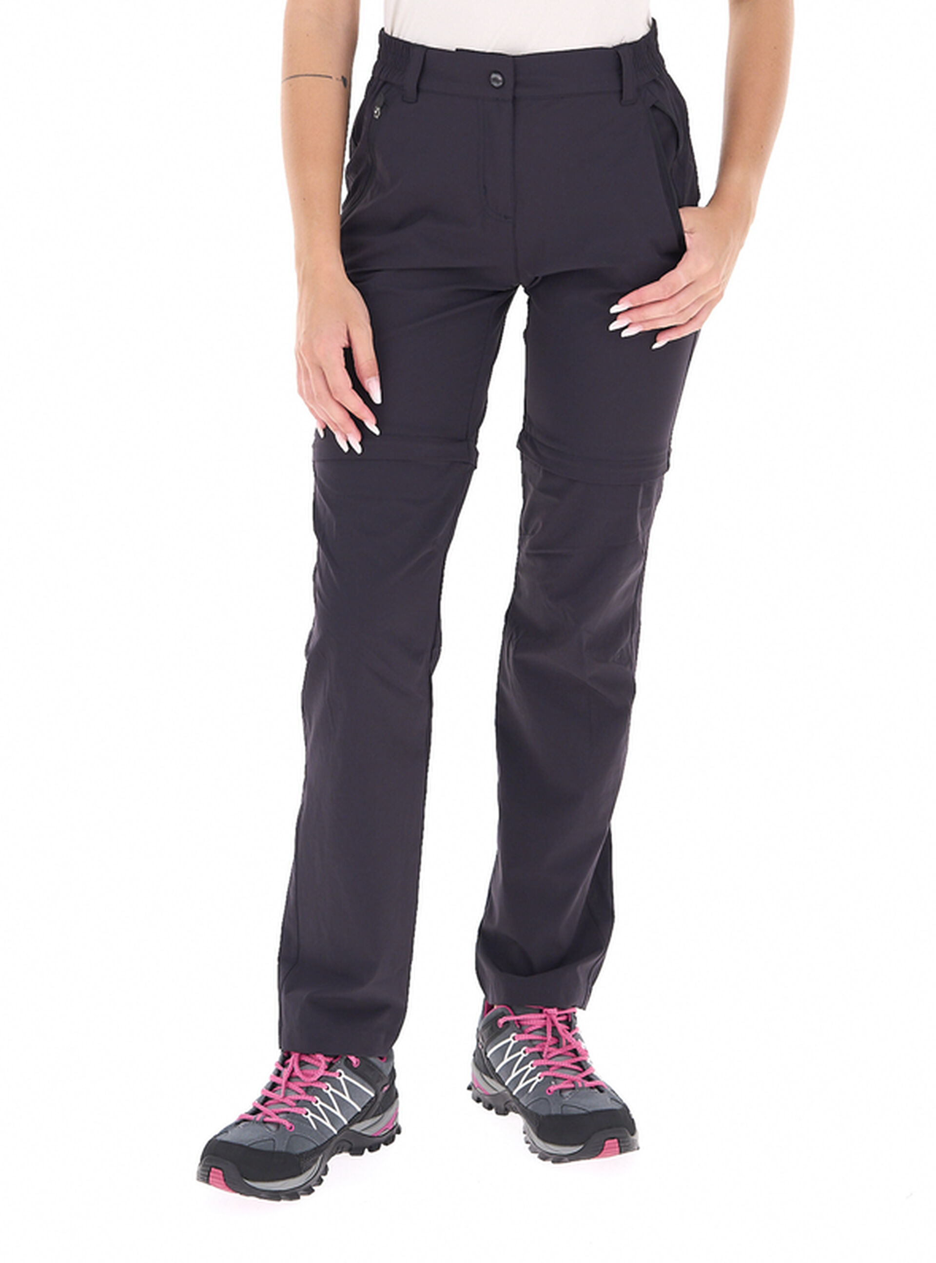 CMP Pantalone Zip-off NERO 34