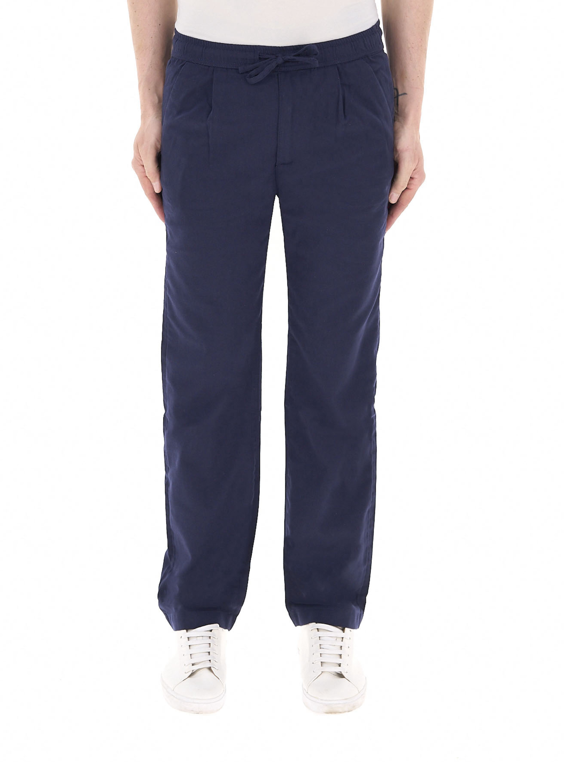 Pantalone misto cotone BLU NAVY
