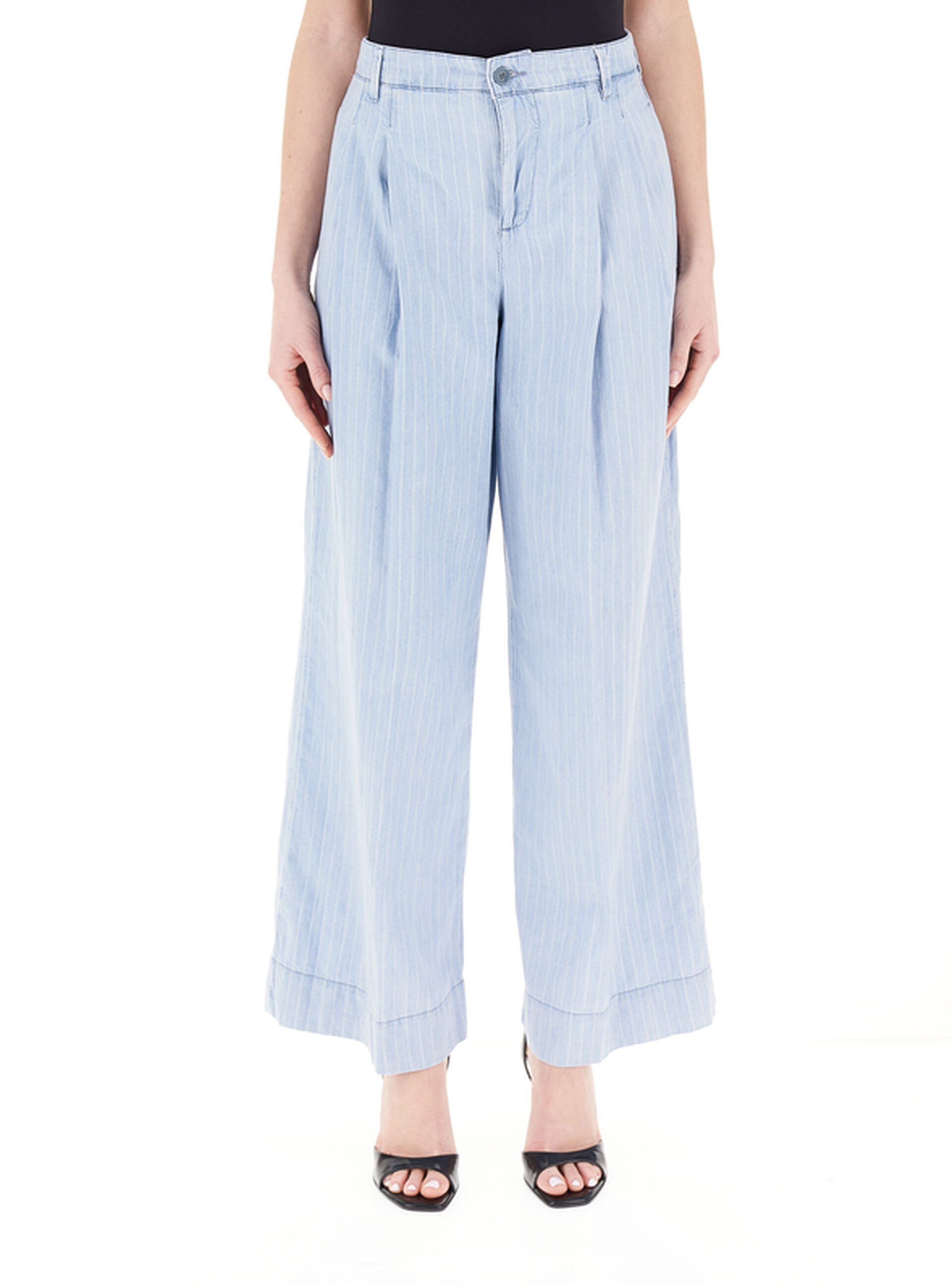Pantalone pinces AZZURRO CHIARO