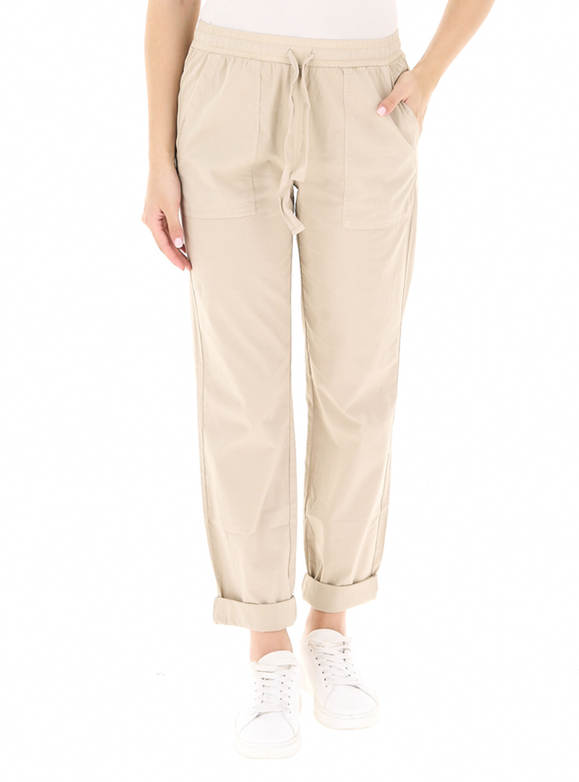 DEHA Pantalone in cotone BEIGE L