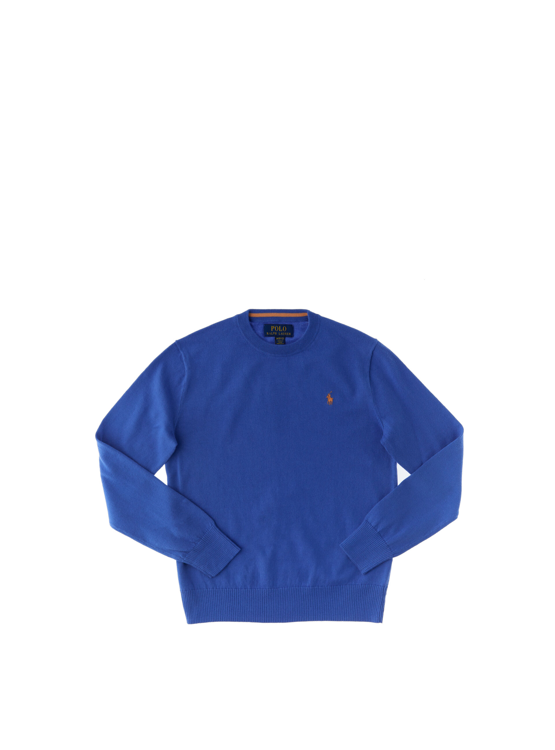 Maglione in cotone POLO BOYS BLU AVIO L
