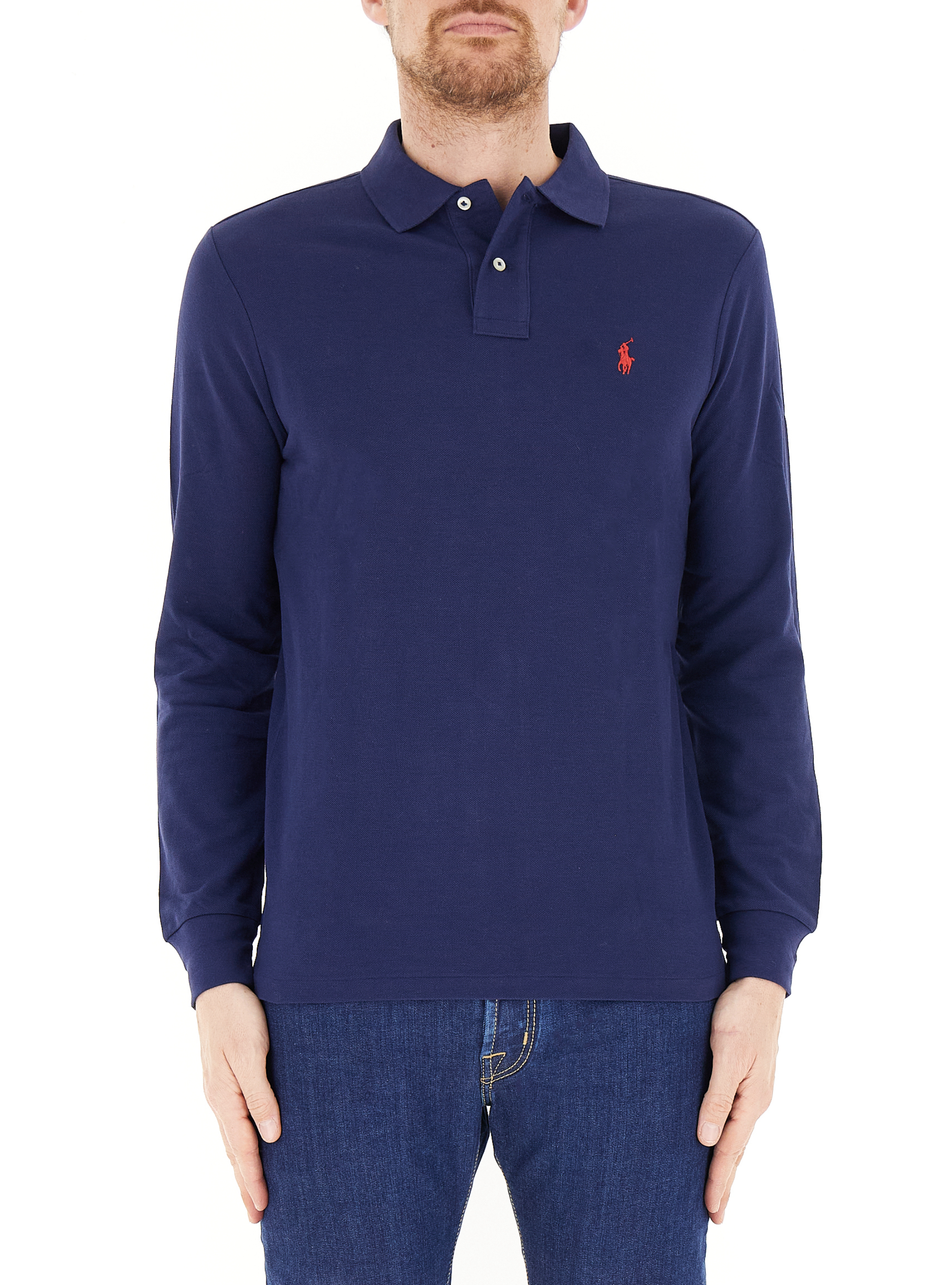 Polo in maglia POLO BLU SCURO L