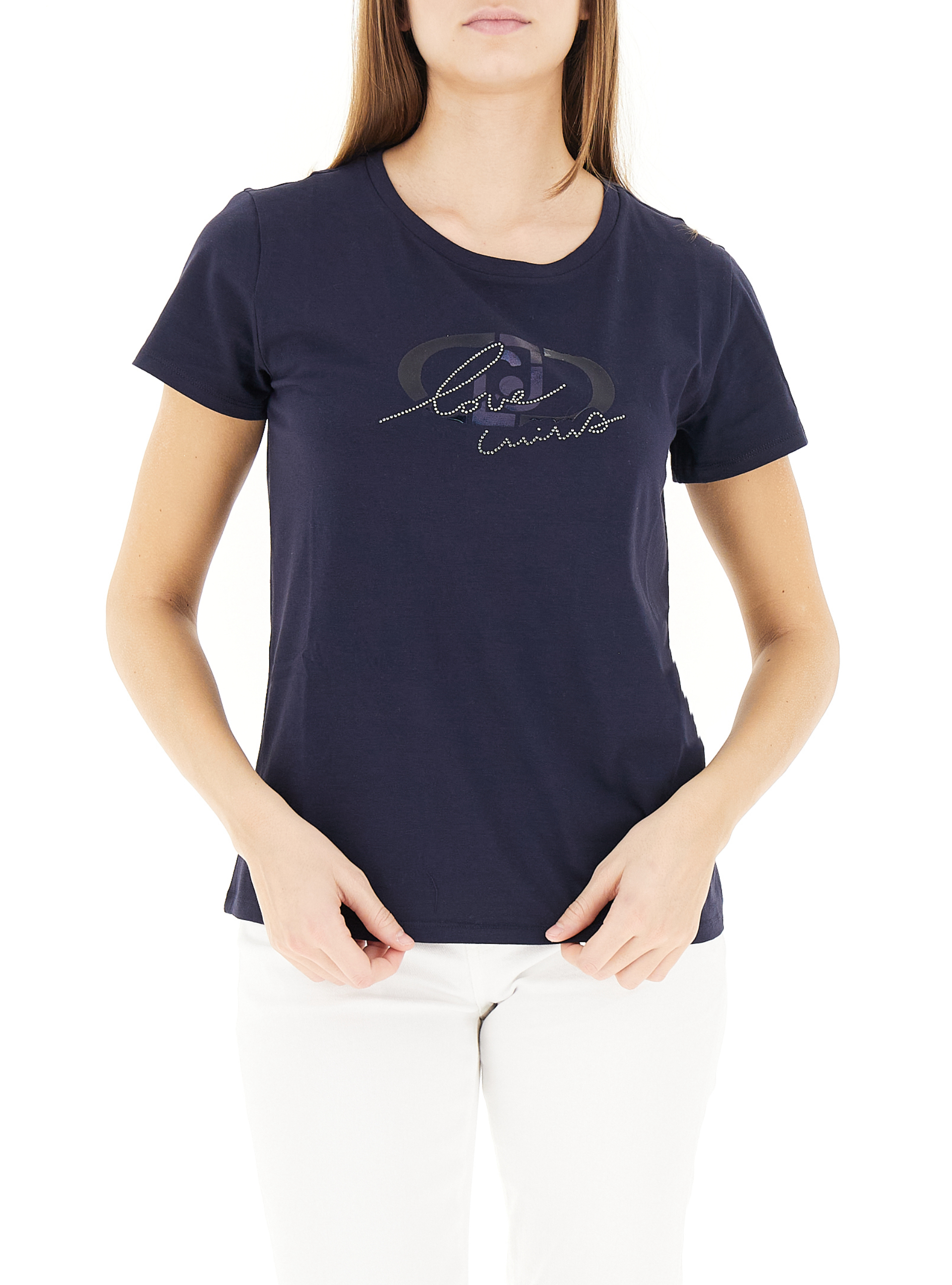 T-shirt girocollo SPORT BLU NAVY XS