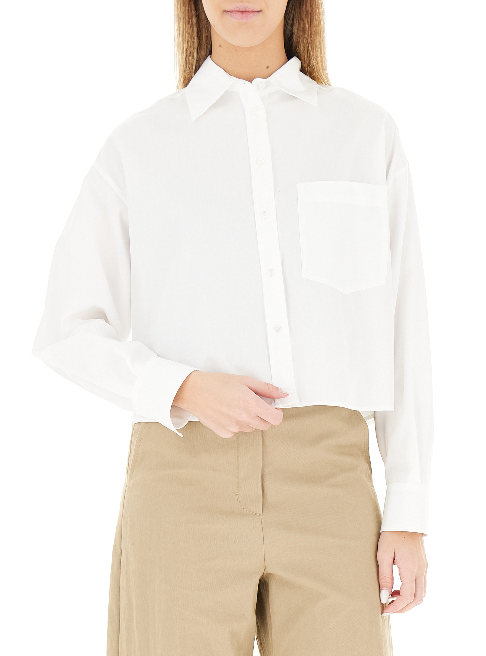 Camicia in cotone BIANCO