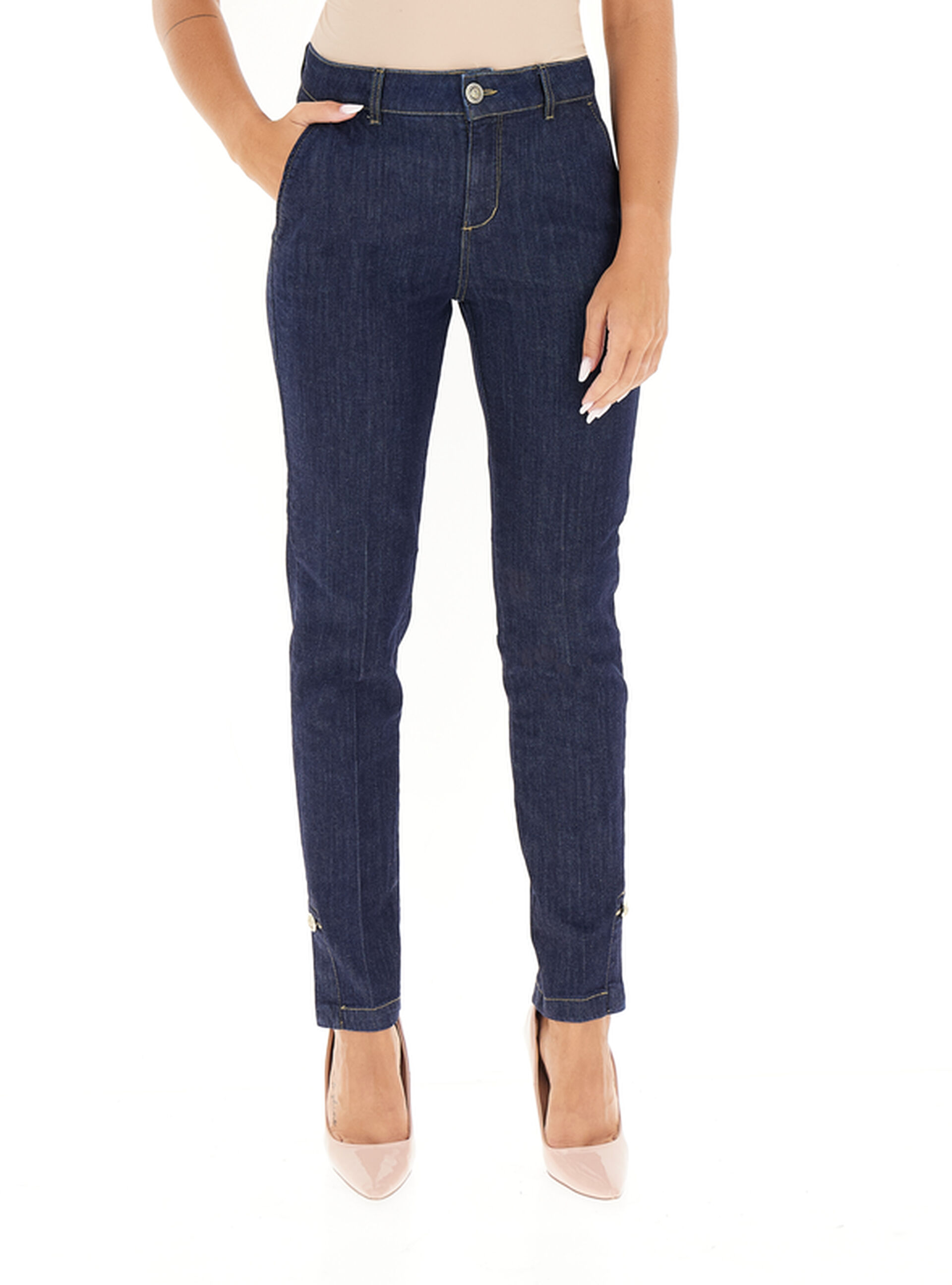 LIU JO Jeans a sigaretta BLU SCURO