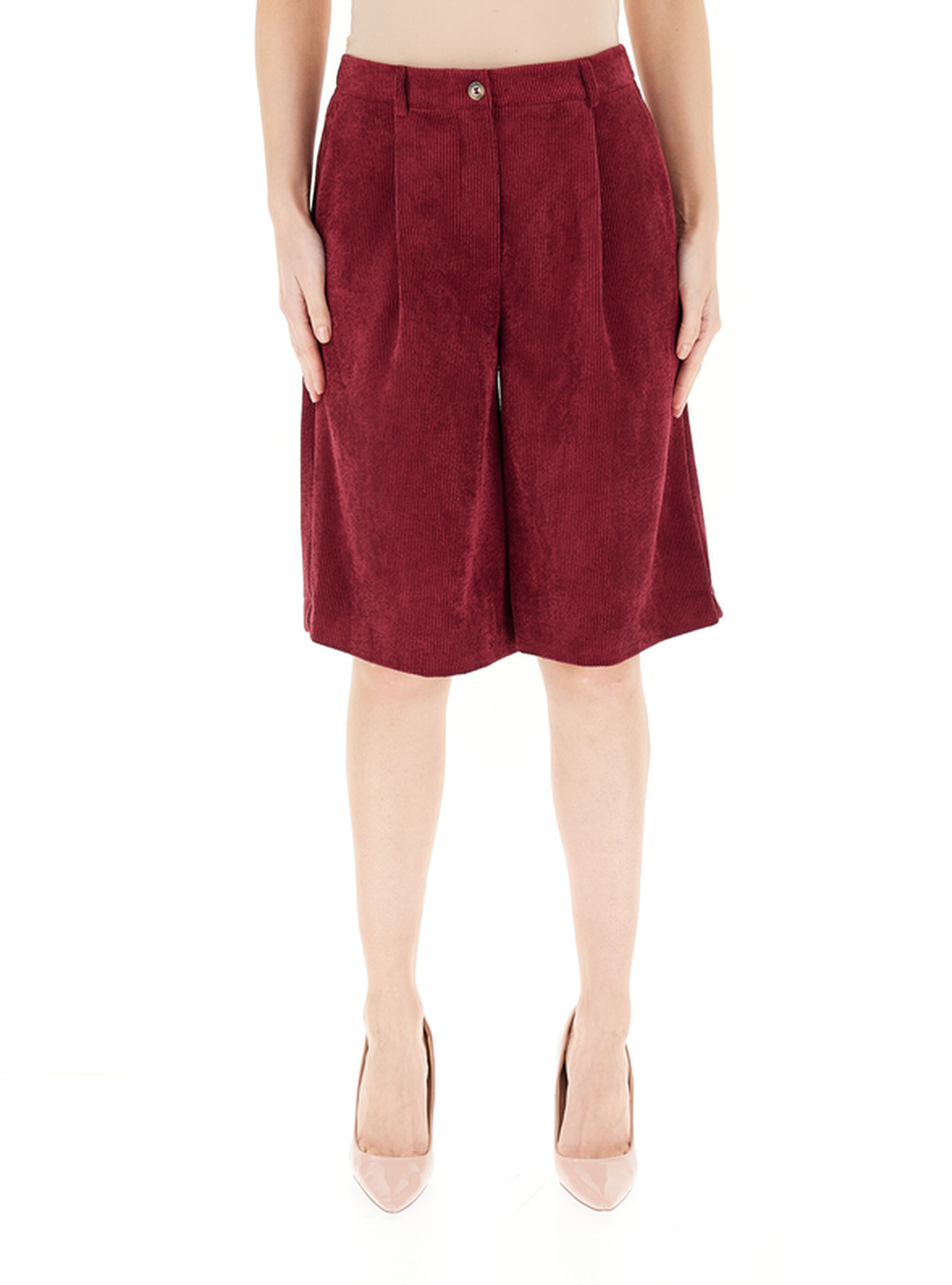 Dixie Bermuda a costine BORDEAUX