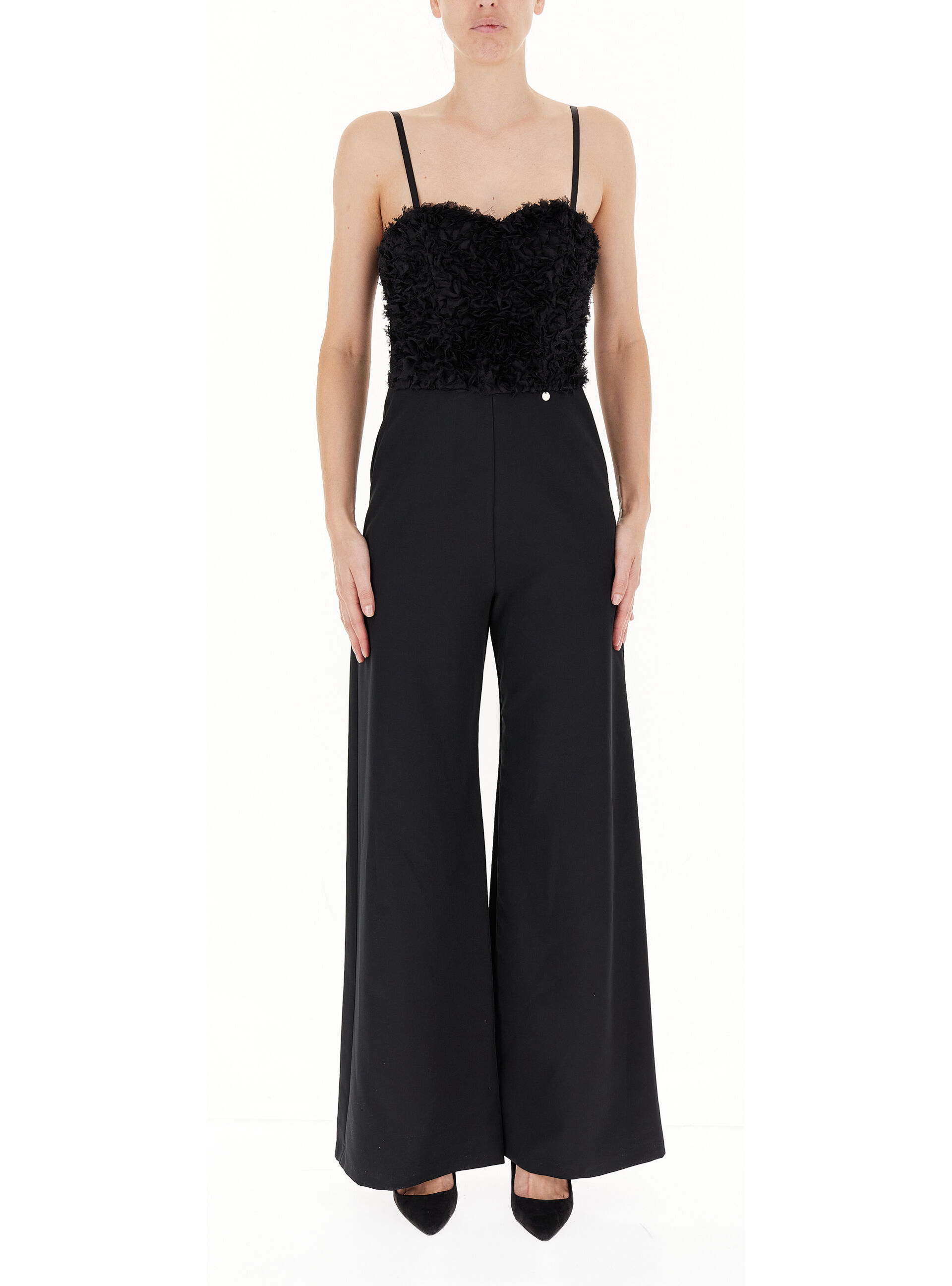 Jumpsuit con tulle NERO