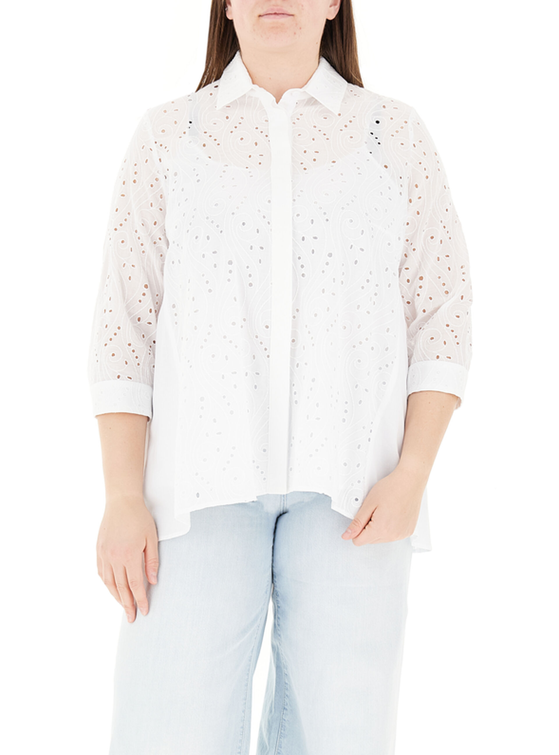 Camicia in cotone PANNA
