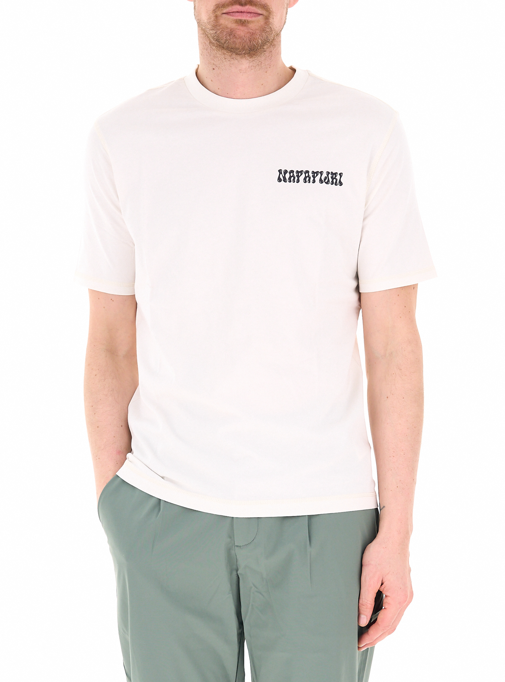 Napapijri T-shirt girocollo BIANCO