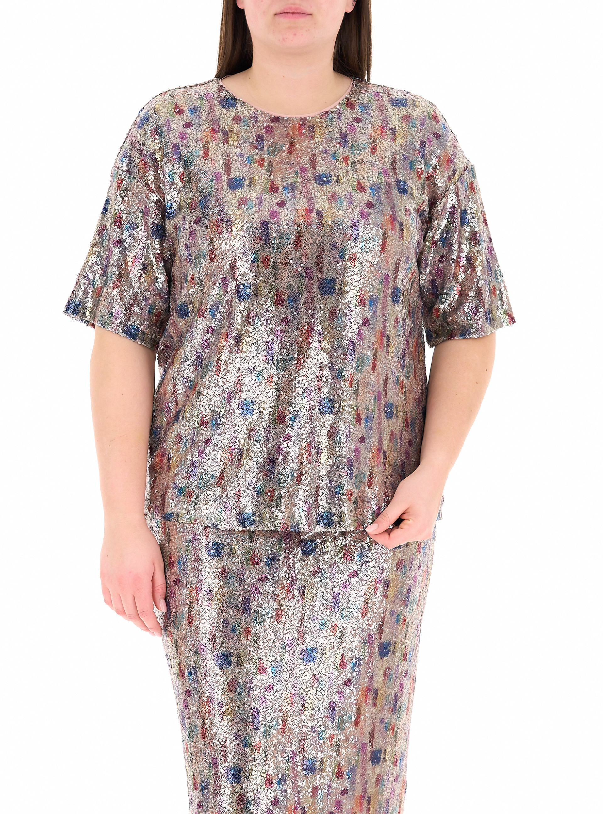 Top in paillettes MULTICOLOR