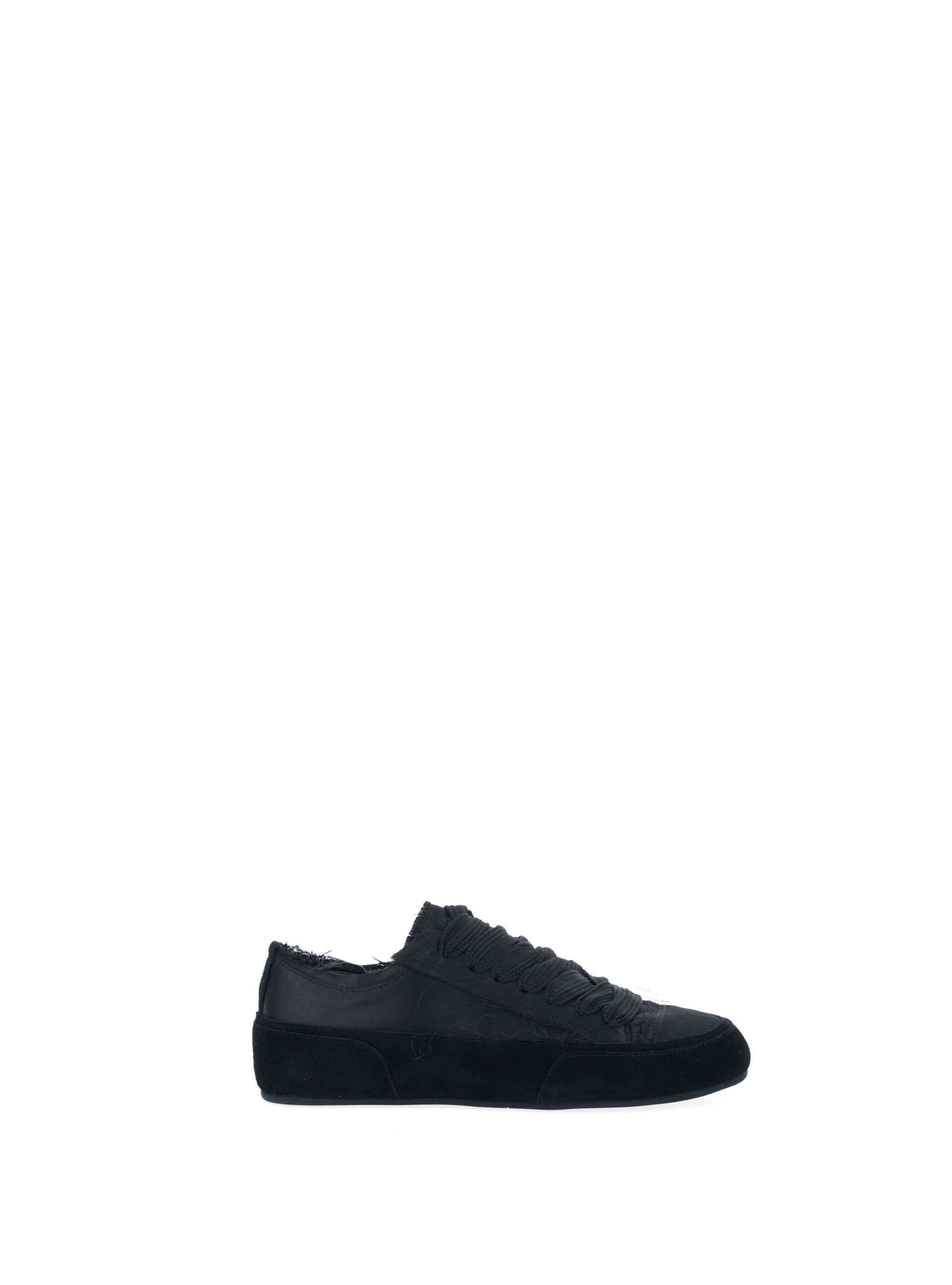 Sneakers in satin NERO